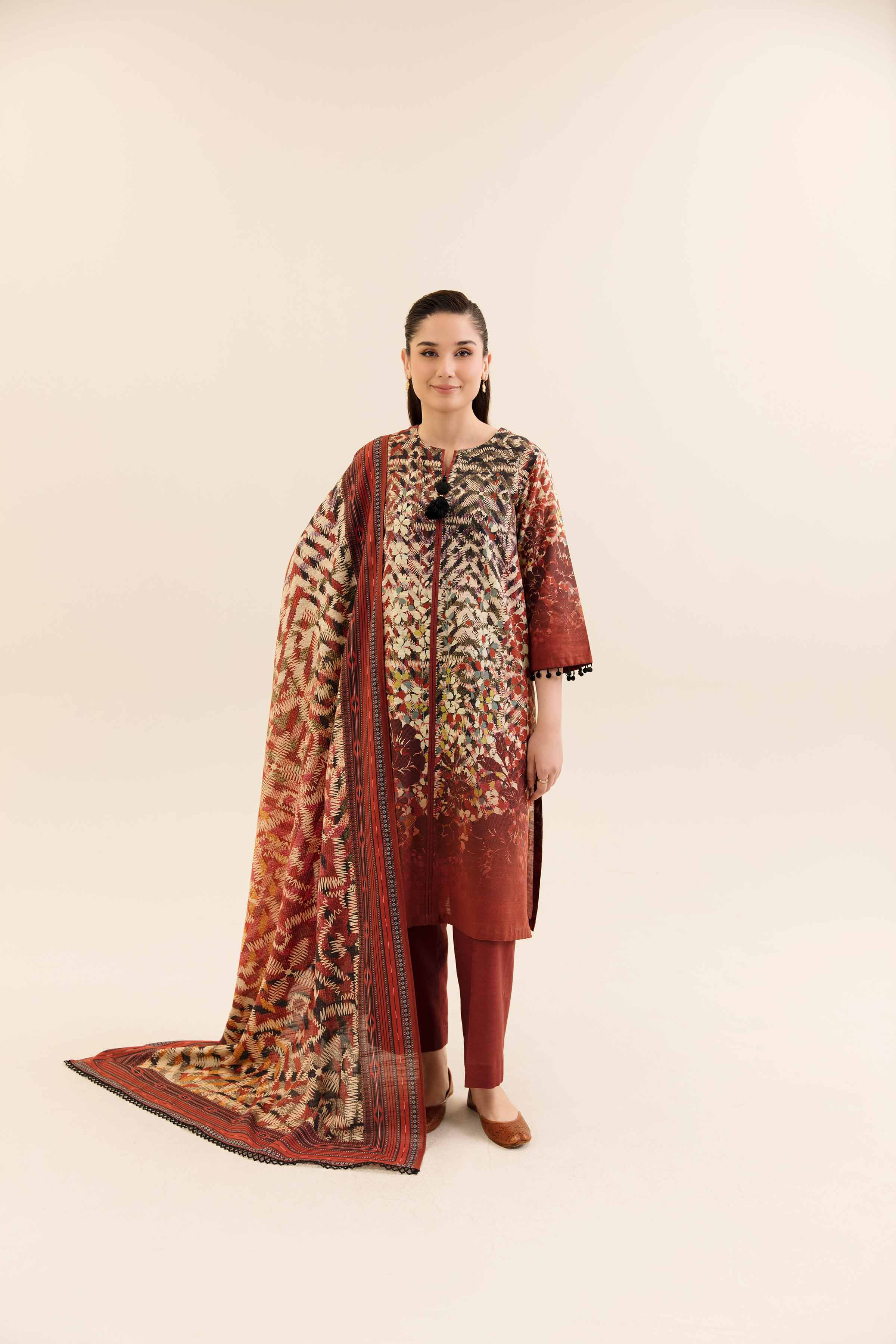 3 Piece - Digital Printed Suit - 42404226