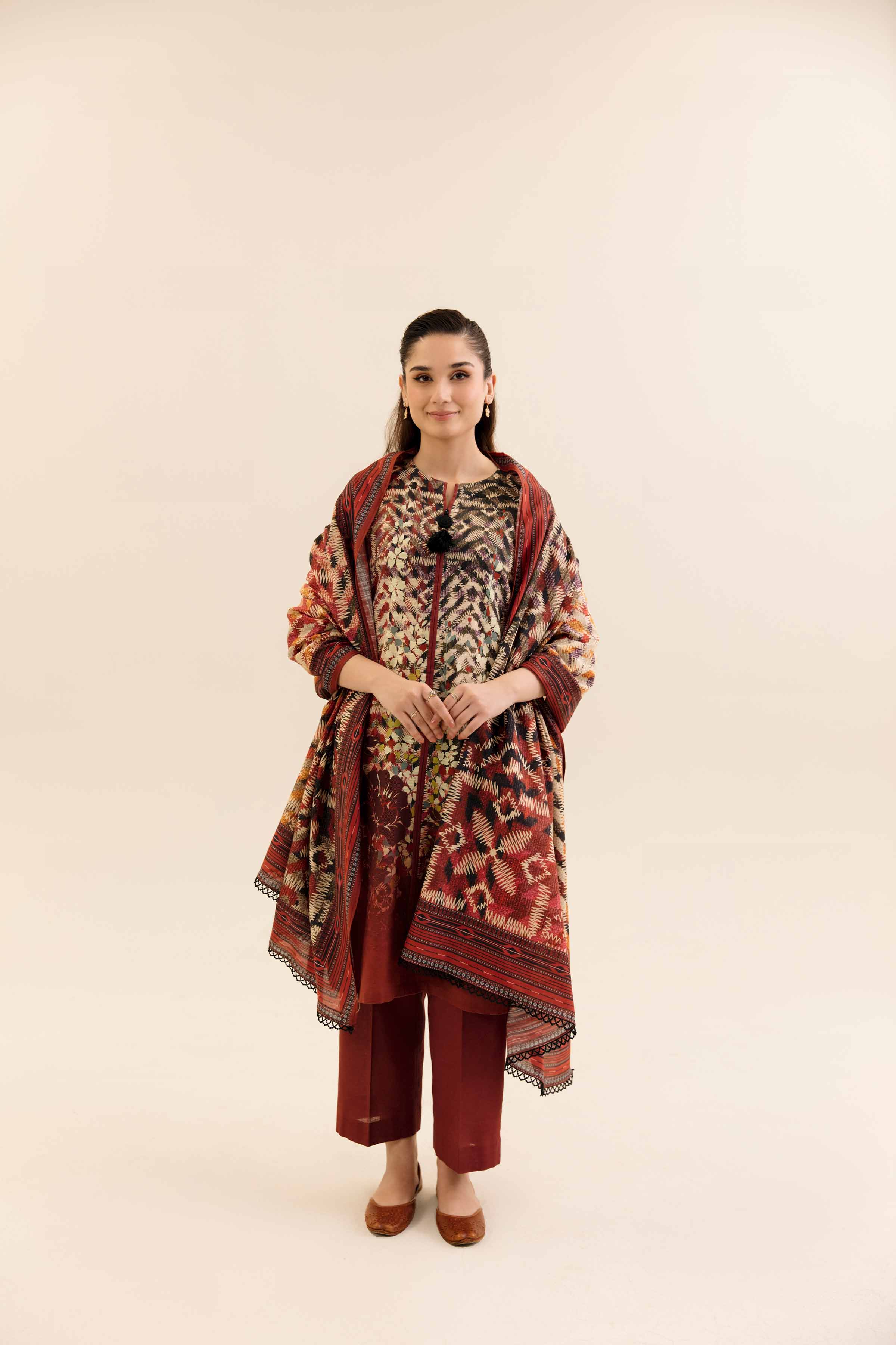 3 Piece - Digital Printed Suit - 42404226