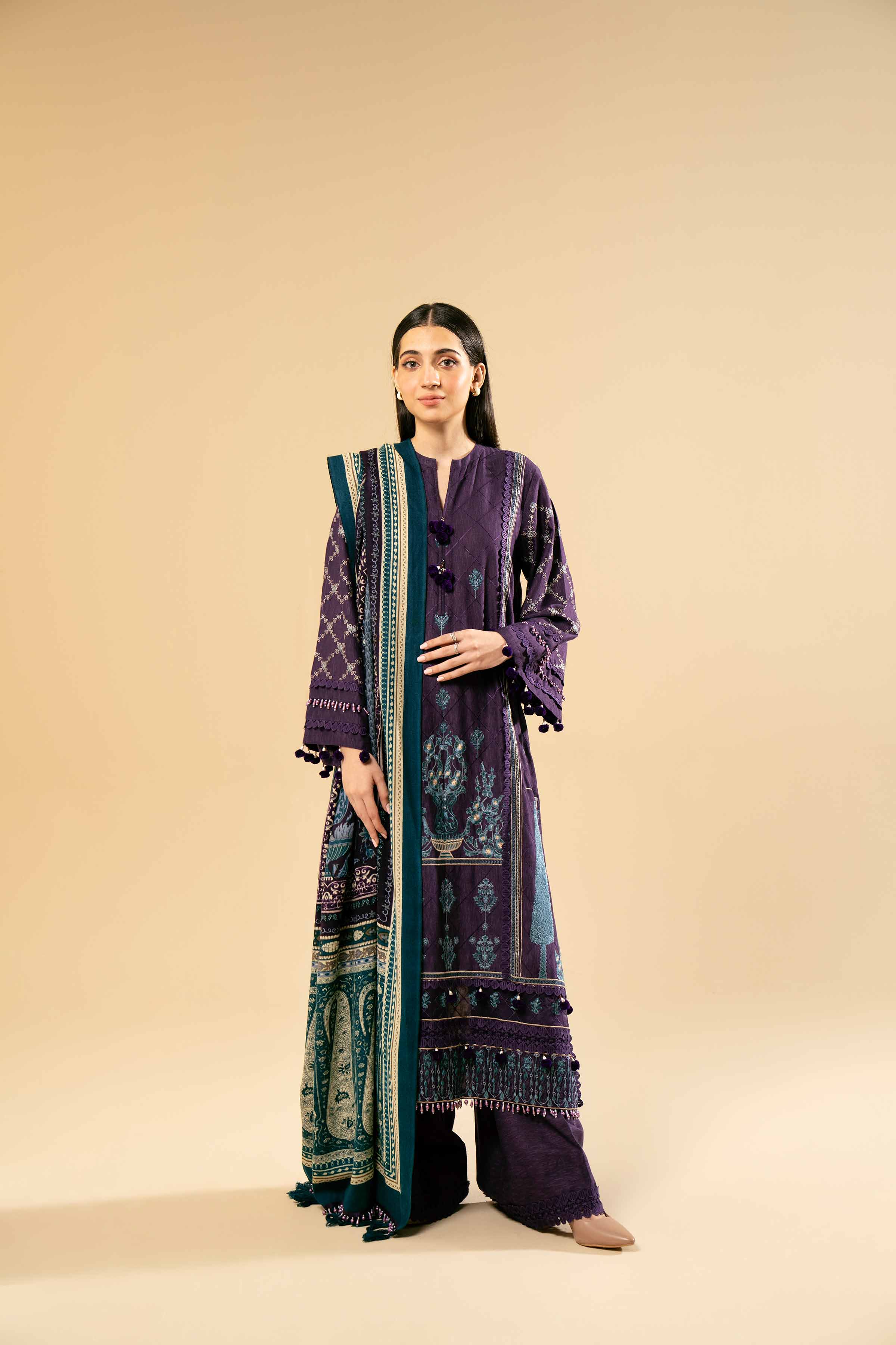 3 Piece - Embroidered Suit - 42404275