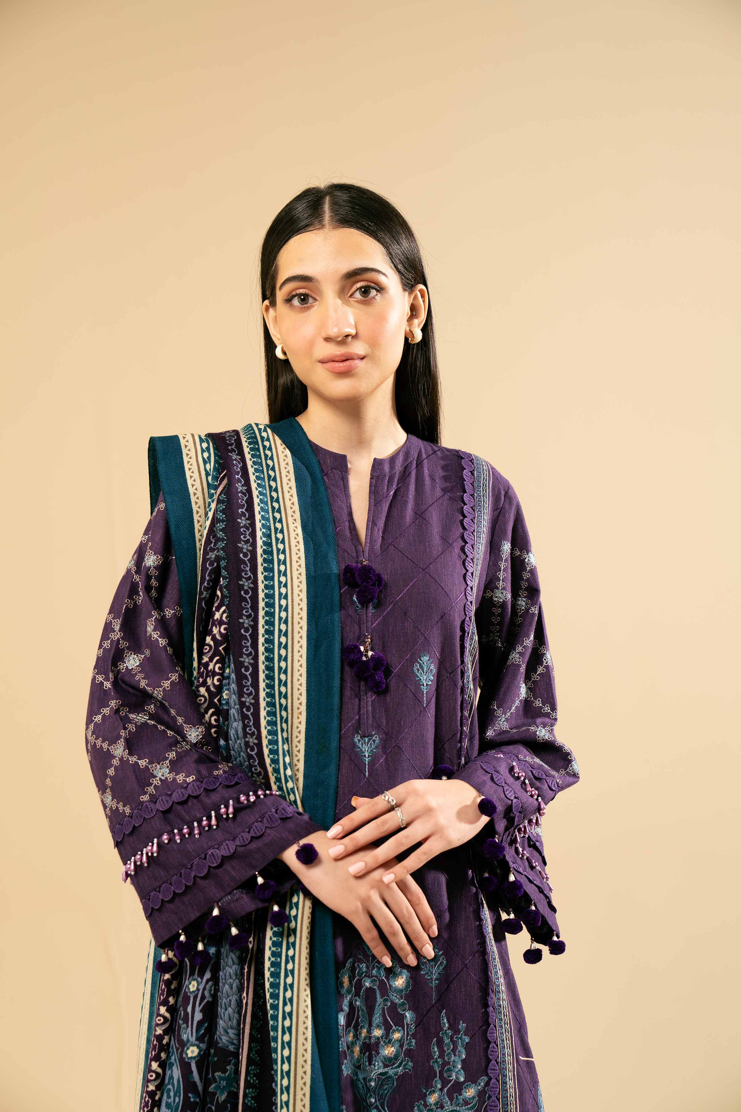 3 Piece - Embroidered Suit - 42404275