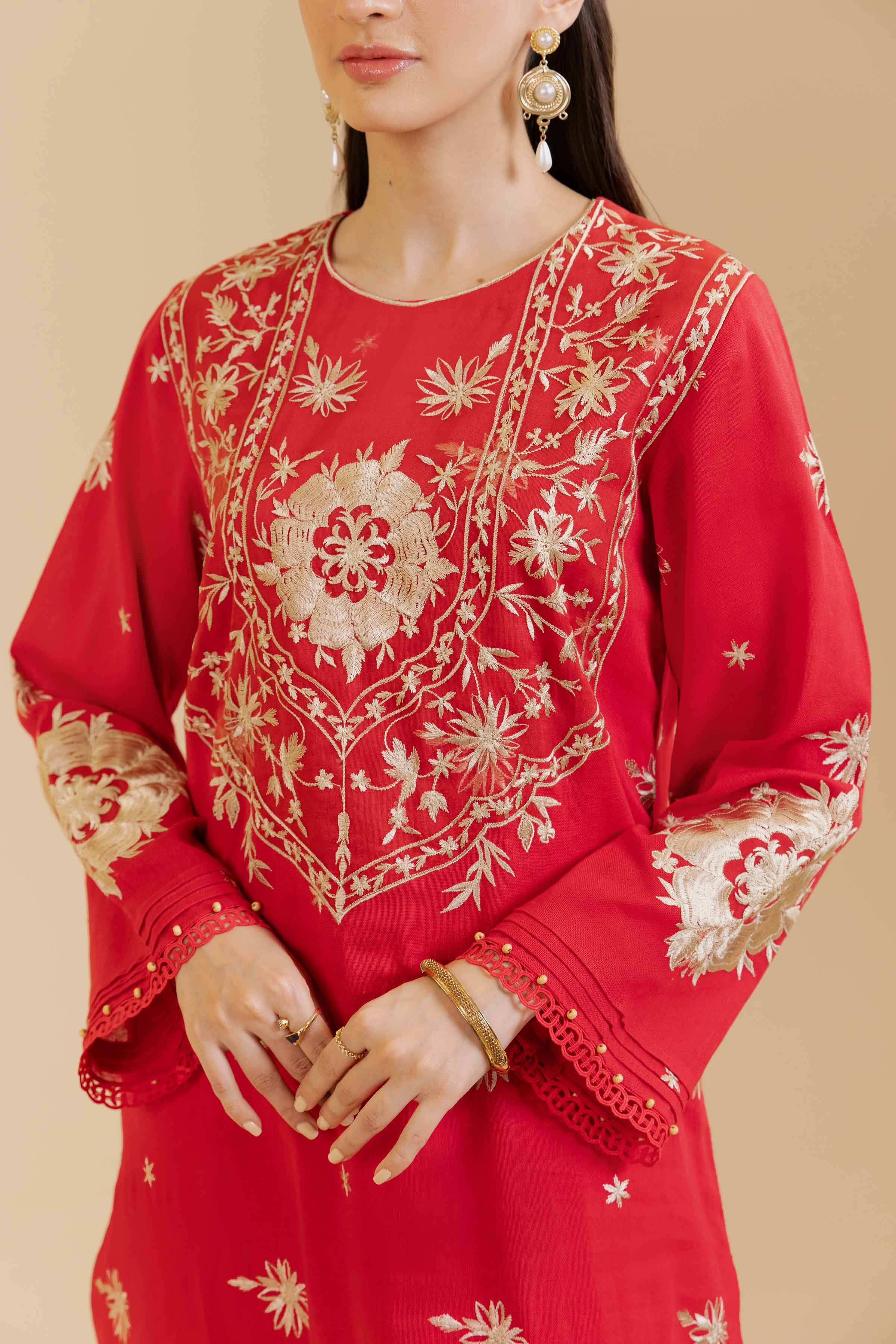 3 Piece - Embroidered Suit - 42404296
