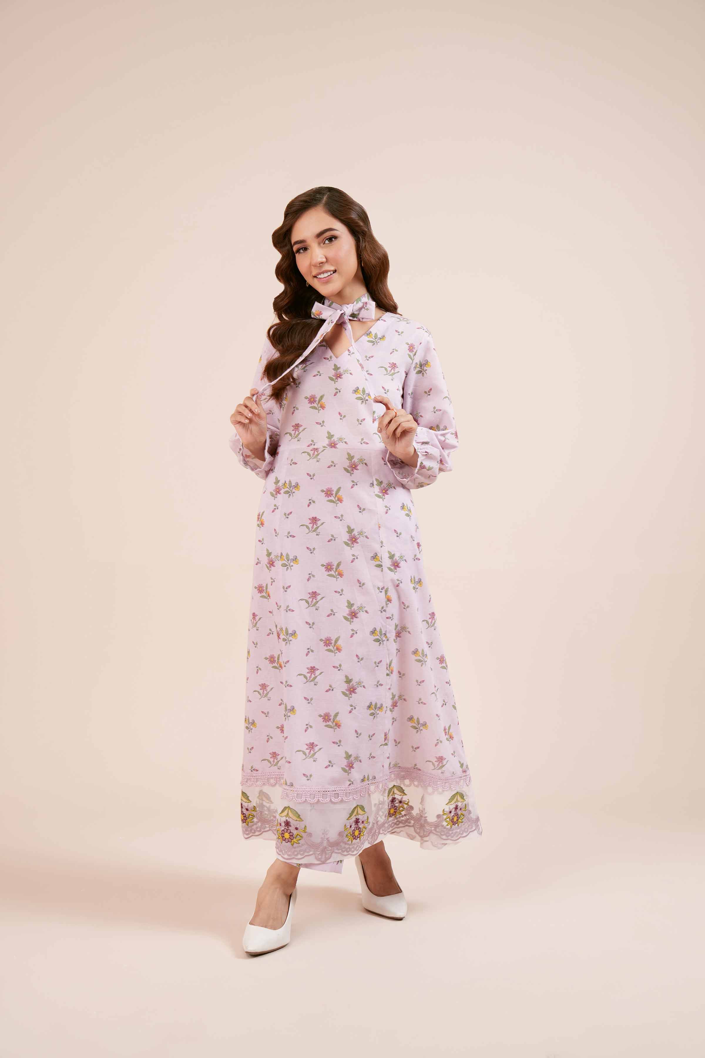 2 Piece - Digital Printed Embroidered Suit - 42404437