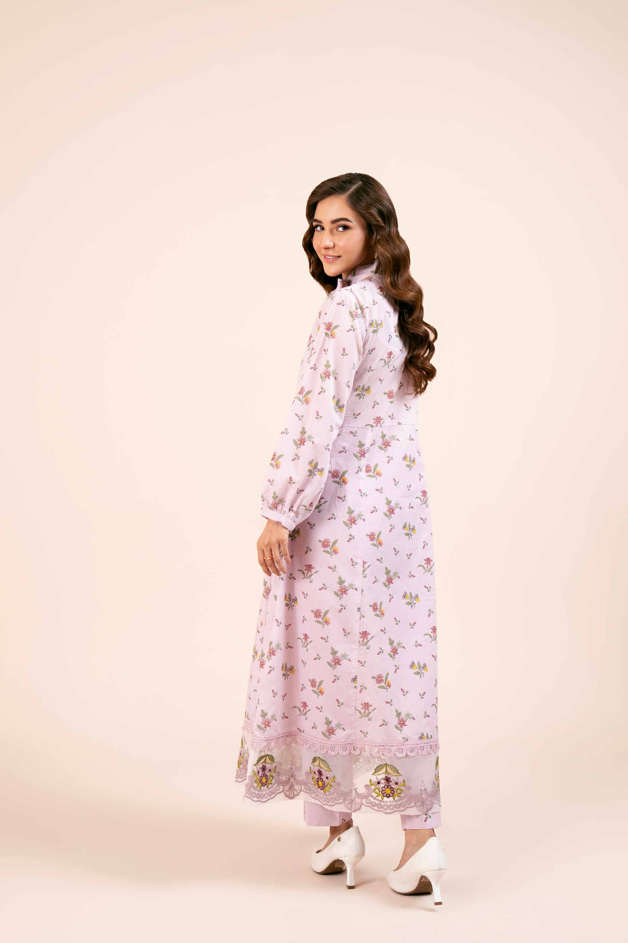 2 Piece - Digital Printed Embroidered Suit - 42404437