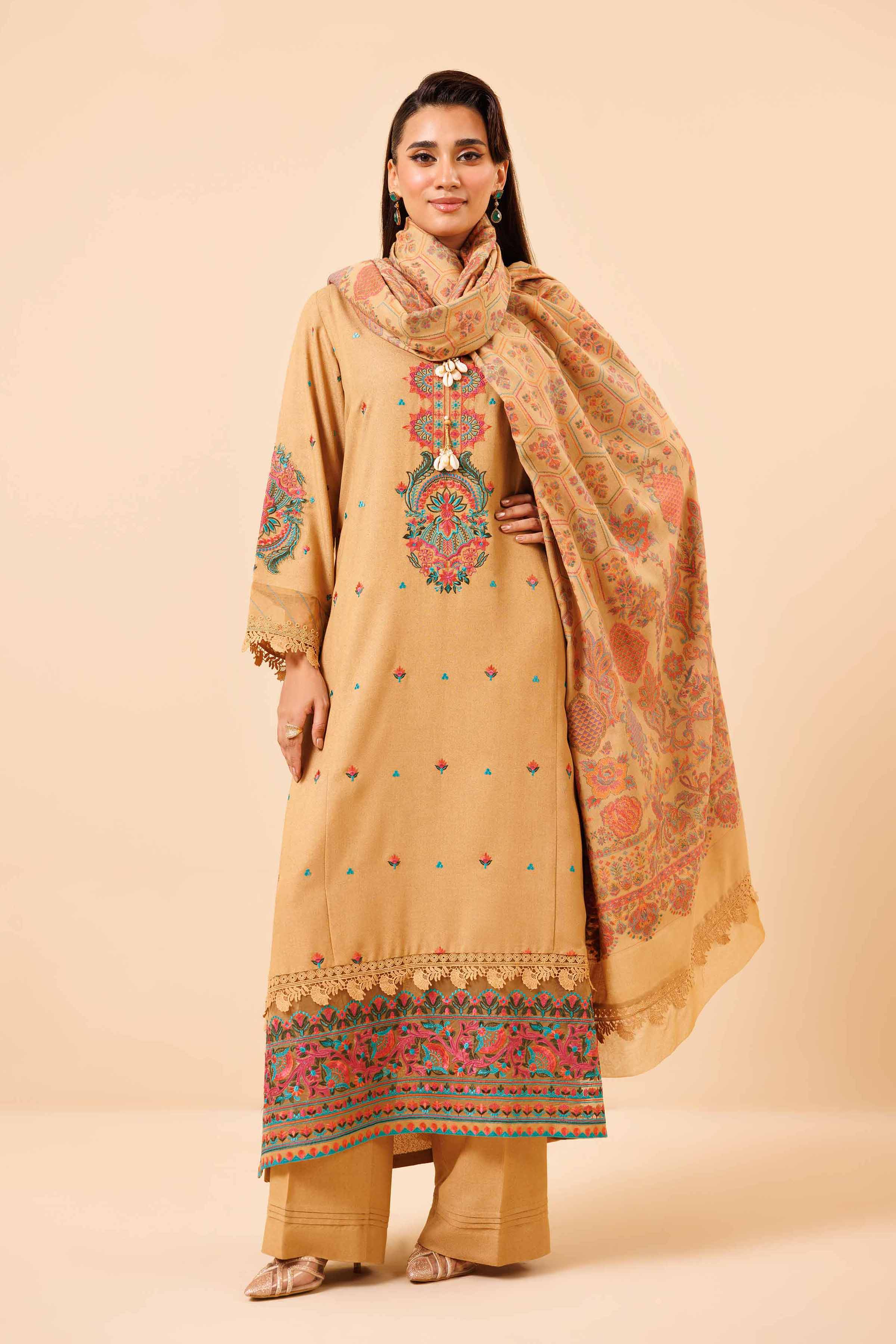 3 Piece - Embroidered Suit - 42404508