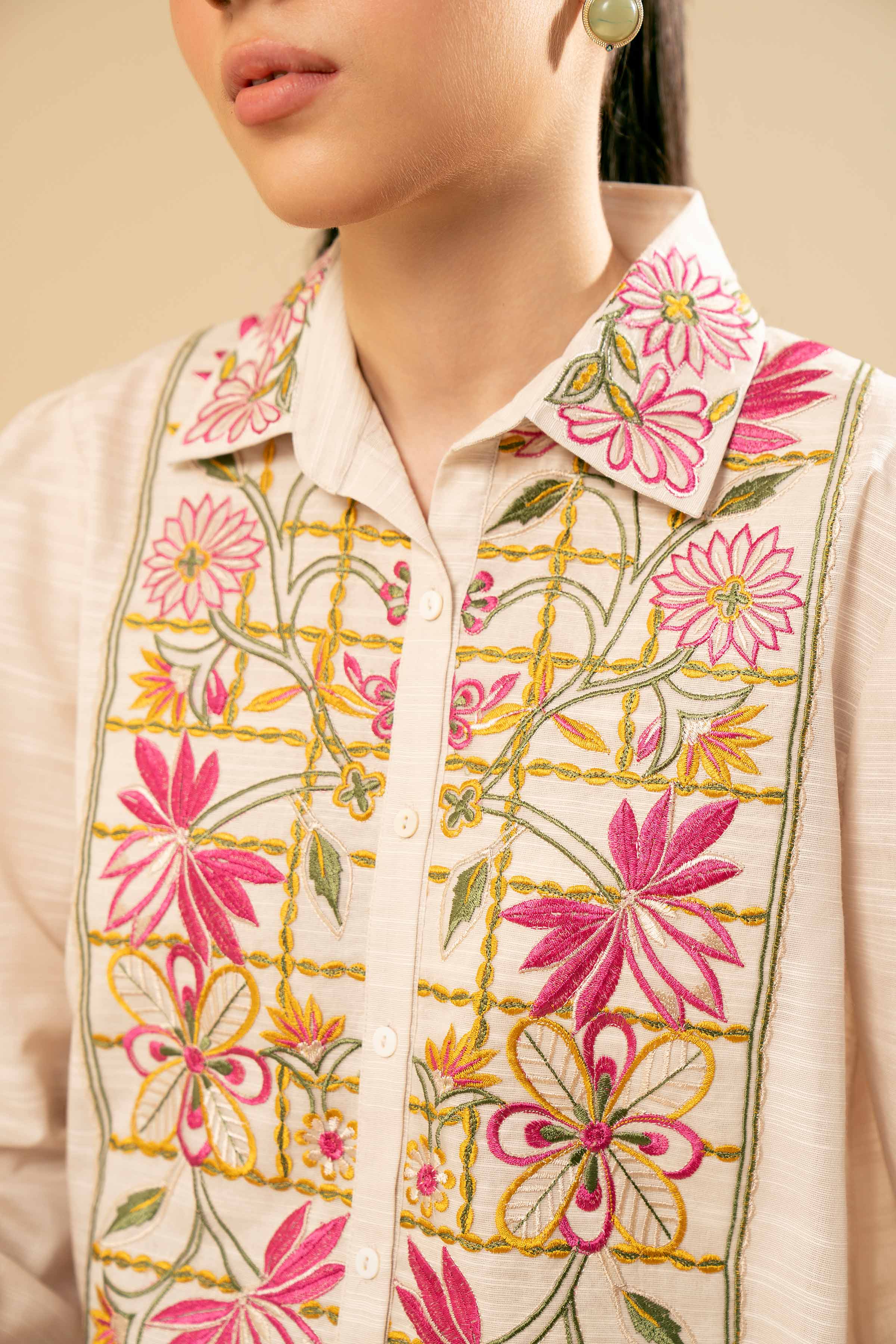 2 Piece - Dyed Embroidered Suit - 42404544