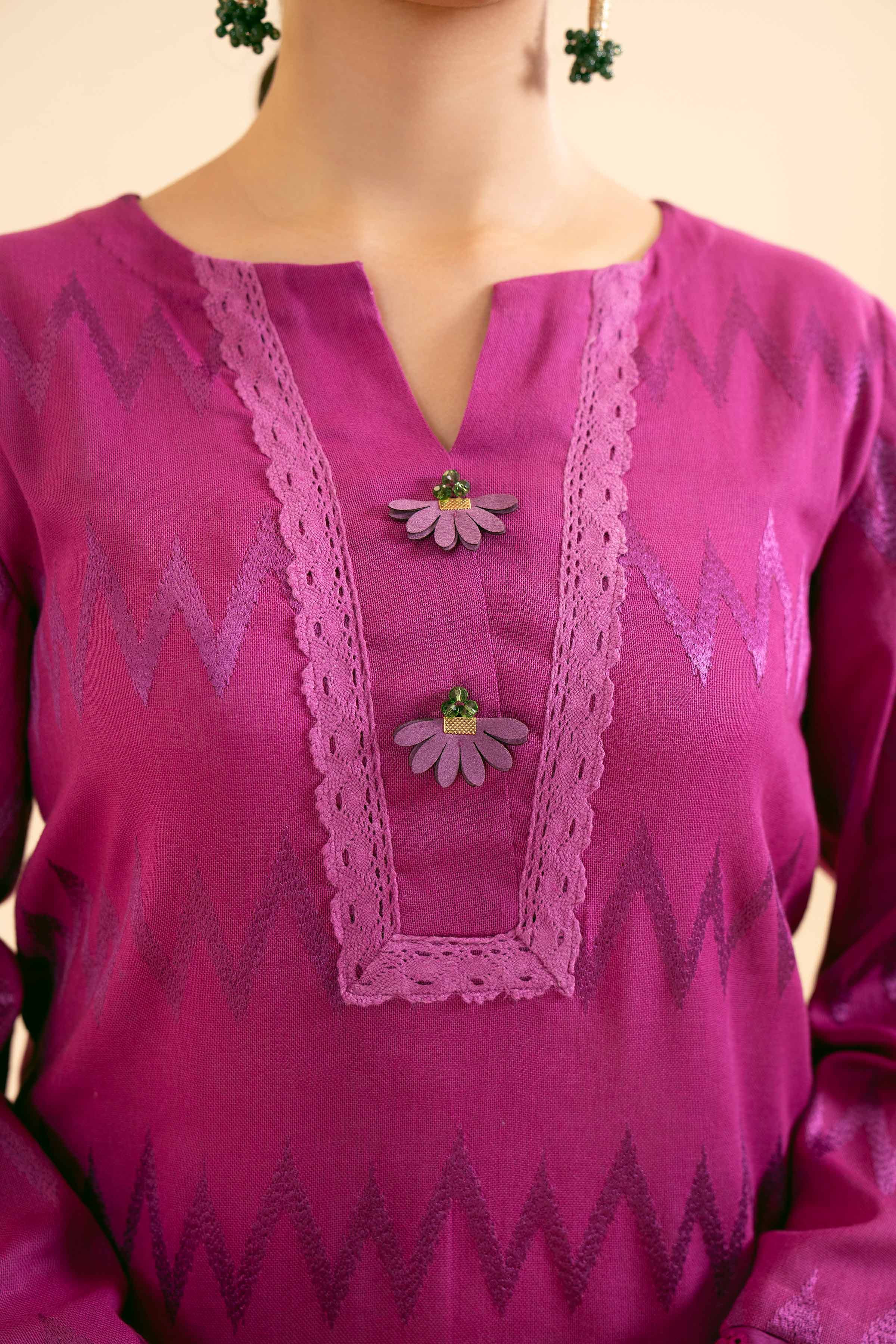 3 Piece - Embroidered Suit - 42404560