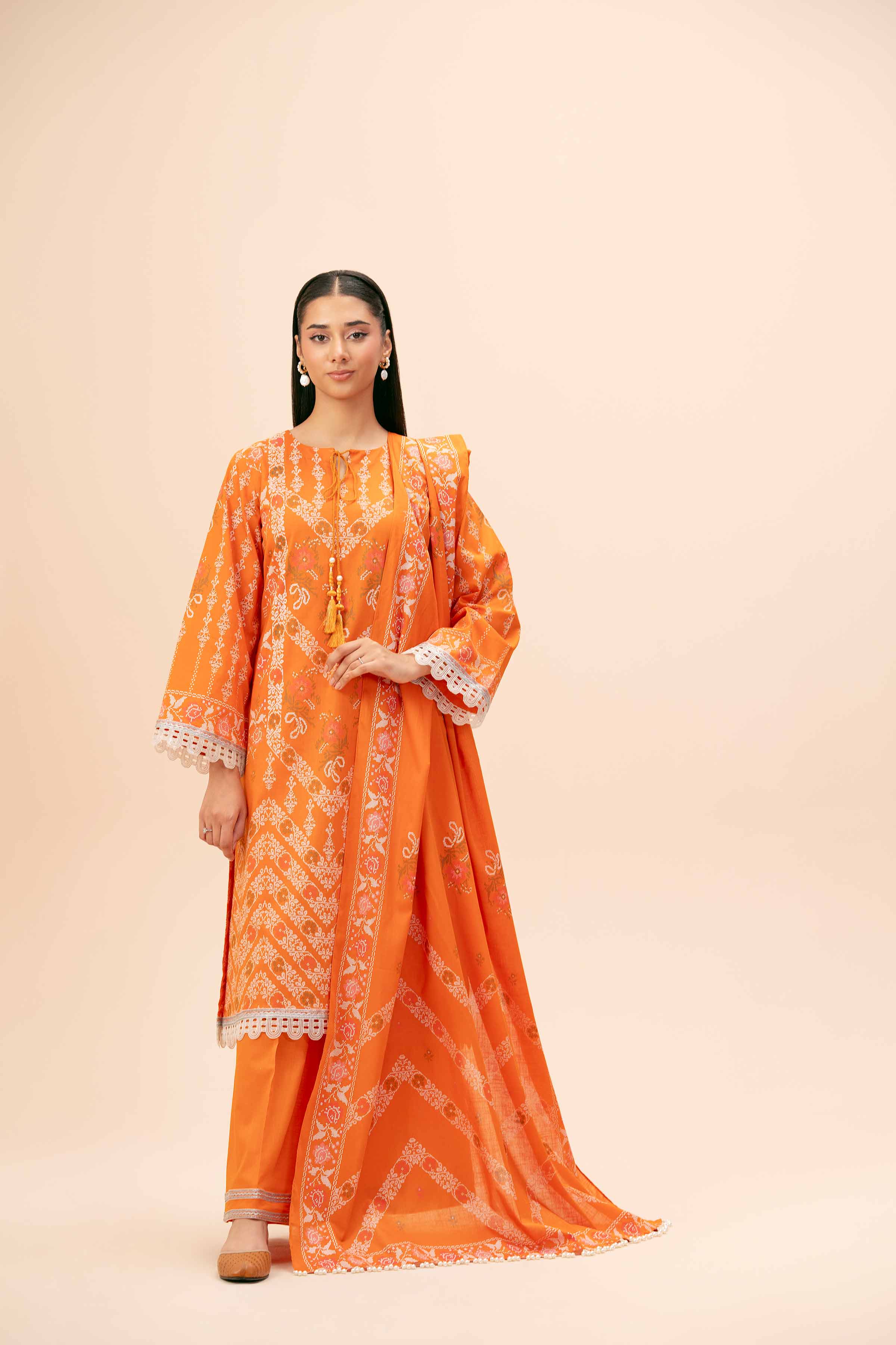 3 Piece - Paste Printed Suit - 42404580