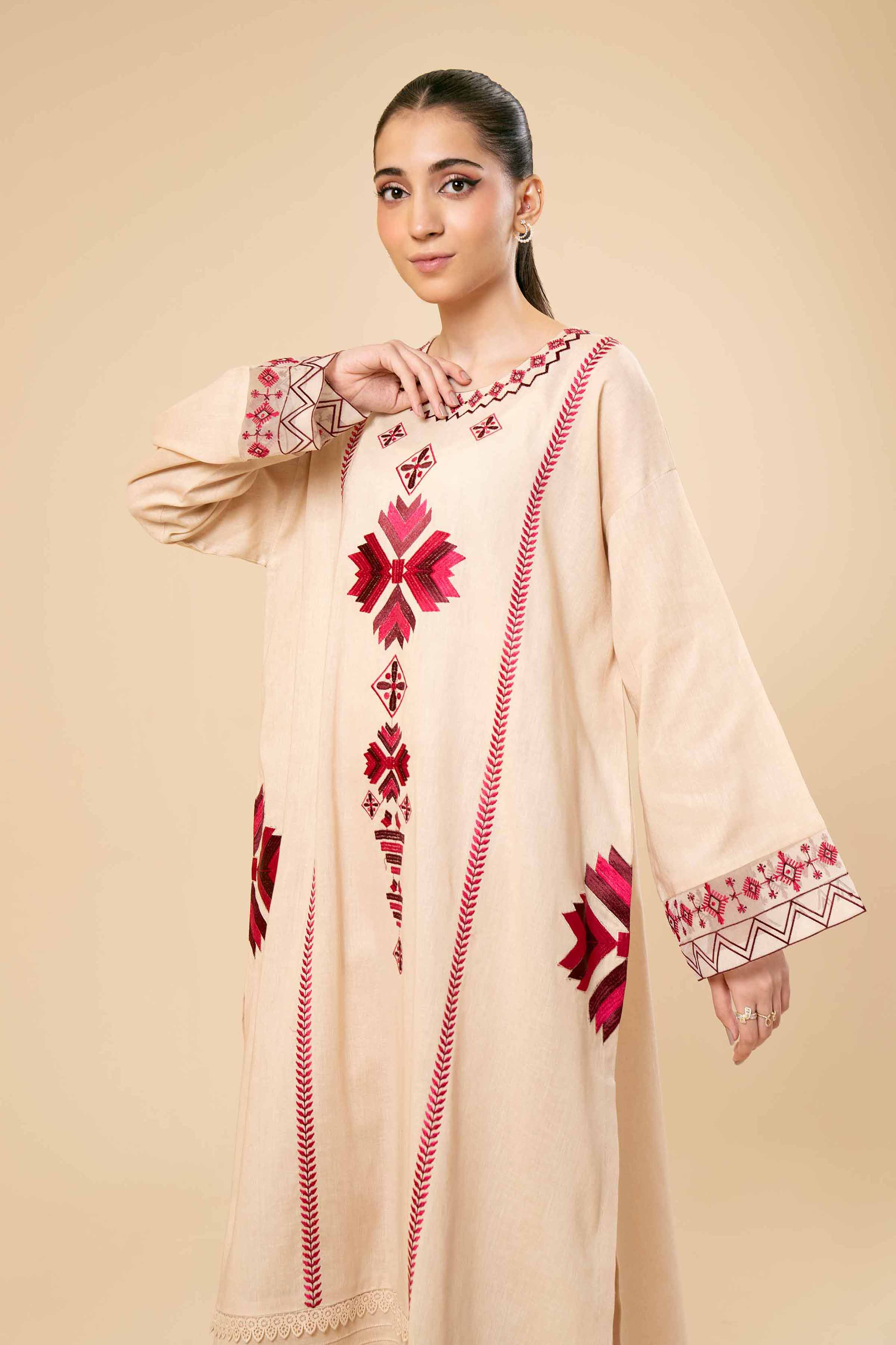 2 Piece - Dyed Embroidered Suit - 42404669