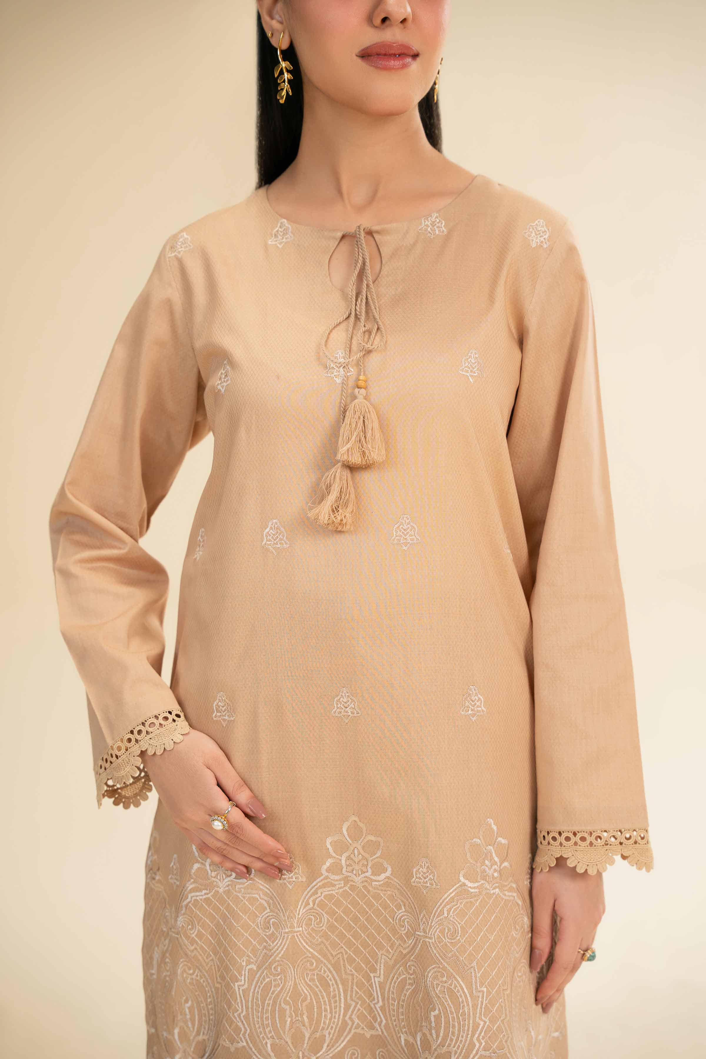 2 Piece - Dyed Embroidered Suit - 42501008