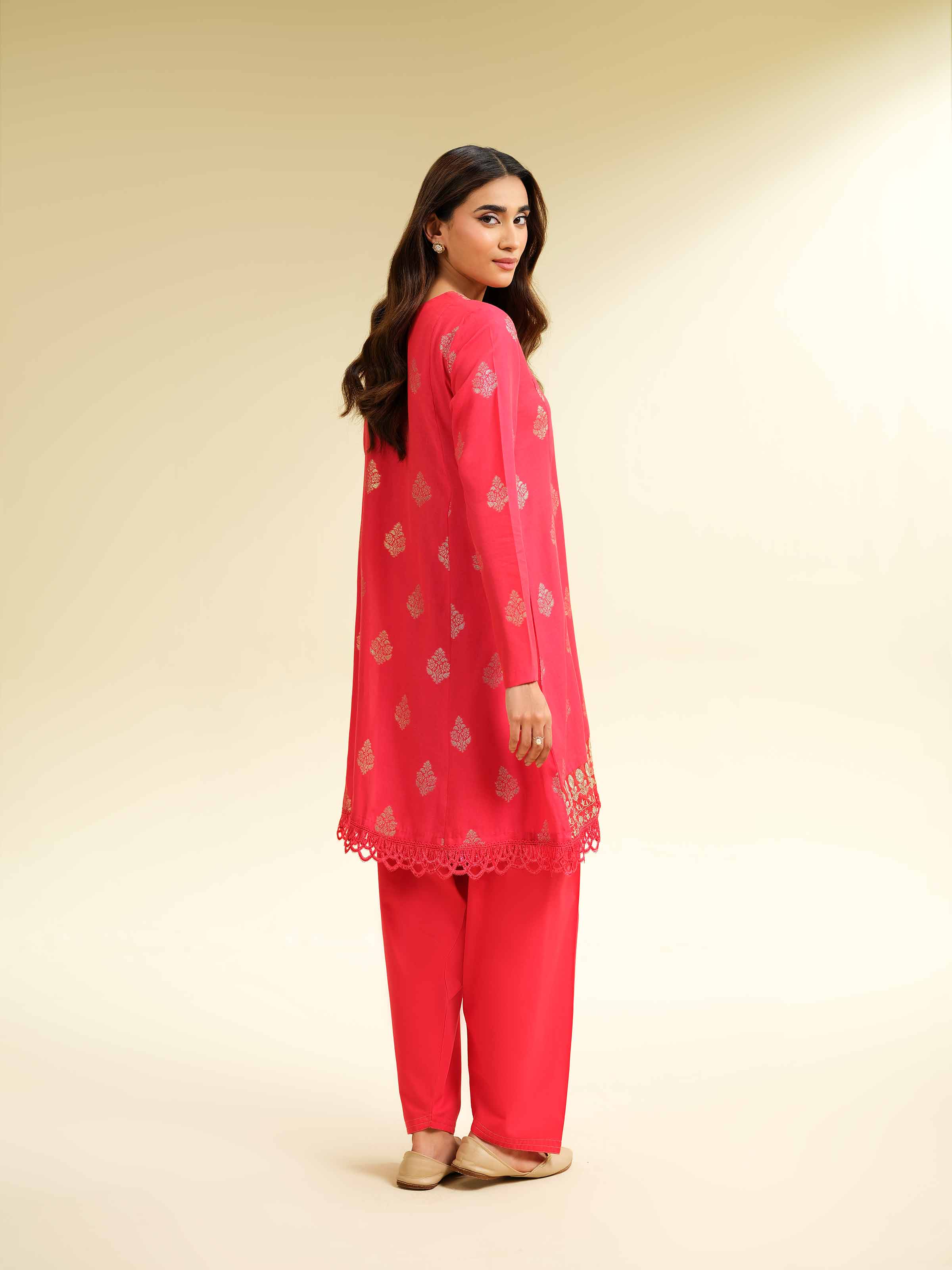 2 Piece - Jacquard Embroidered Suit - 42501025