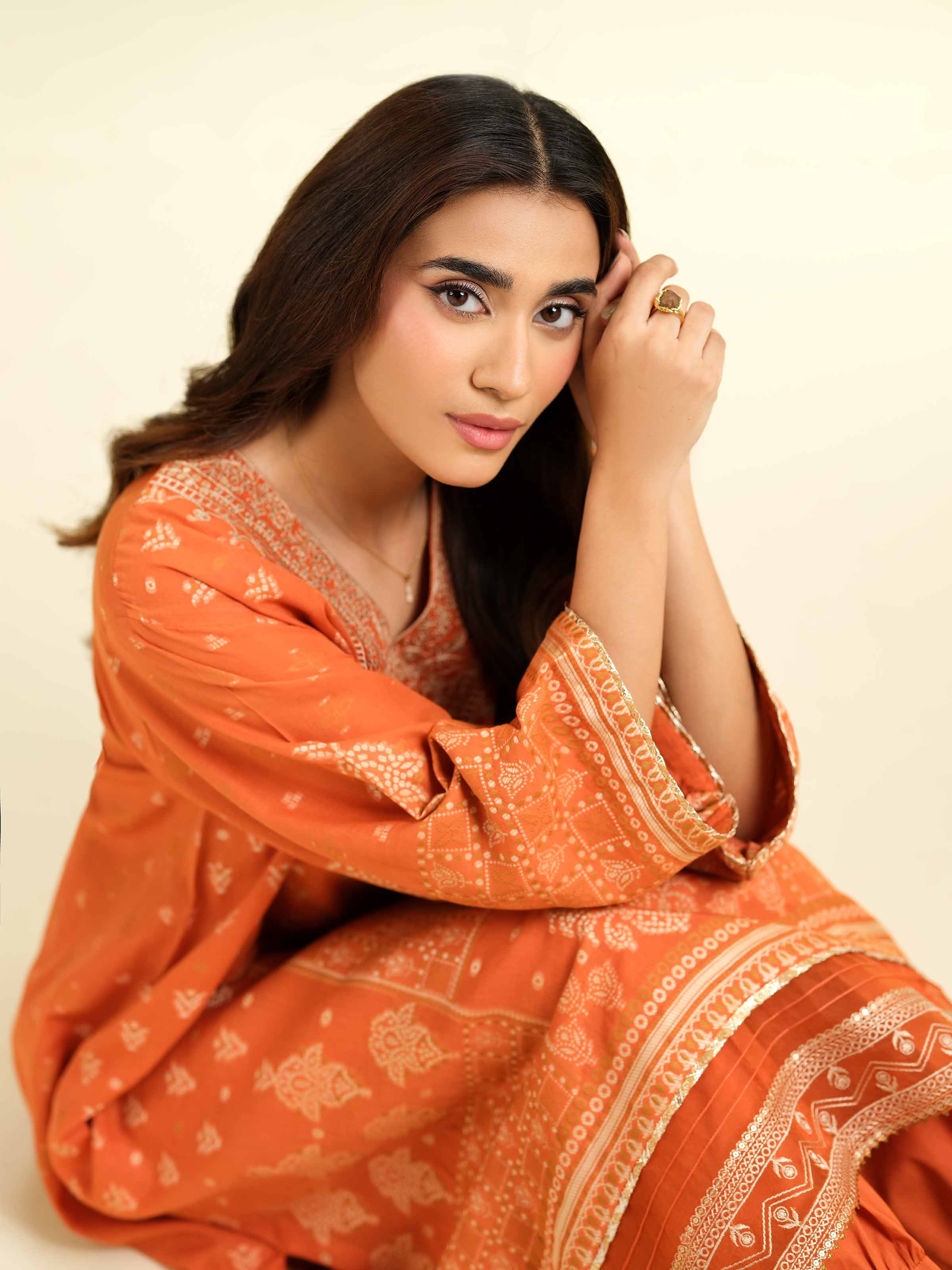 2 Piece - Jacquard Embroidered Suit - 42501028