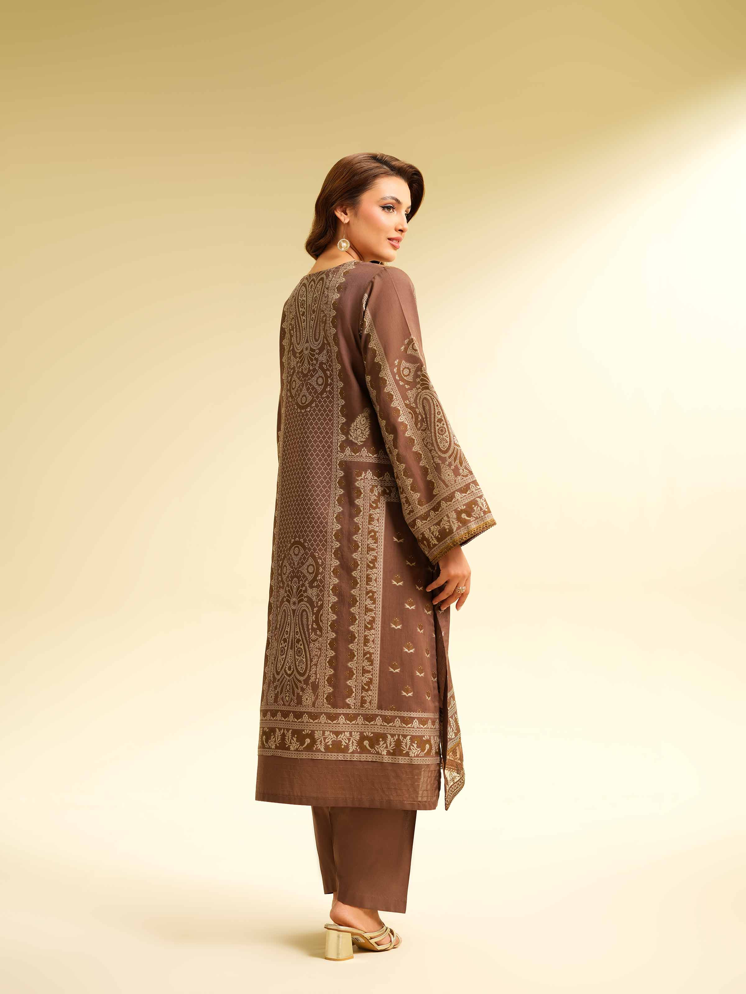 2 Piece - Jacquard Embroidered Suit - 42501030