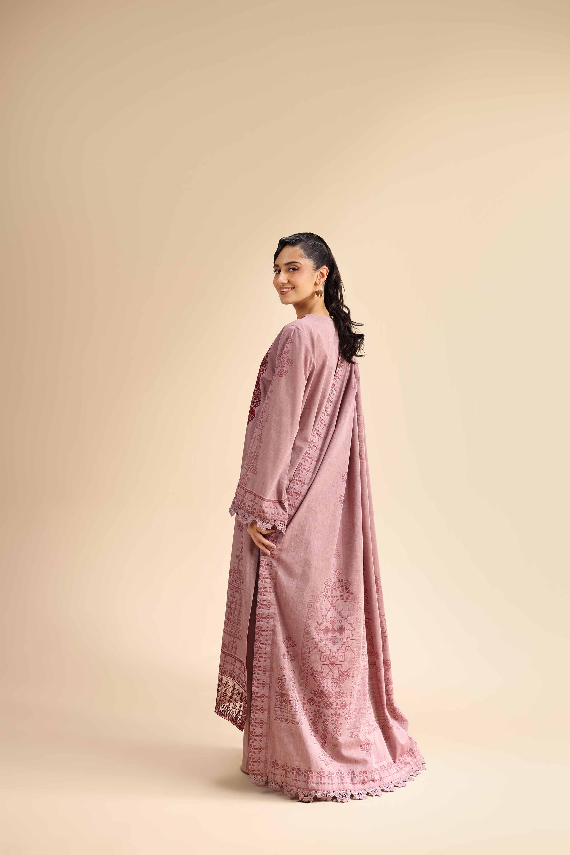 3 Piece - Jacquard Embroidered Suit - 42501047