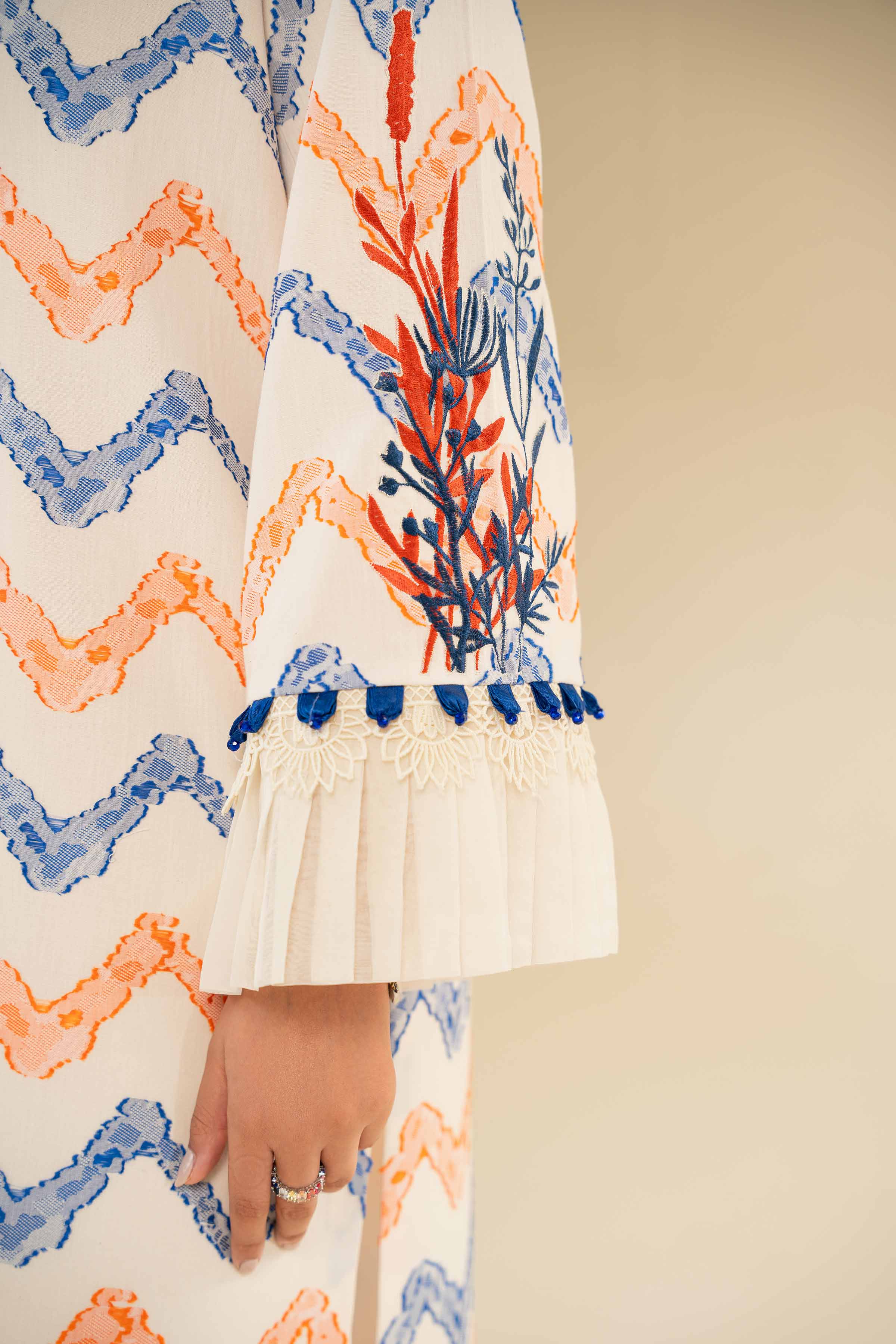 3 Piece - Jacquard Embroidered Suit - 42501093