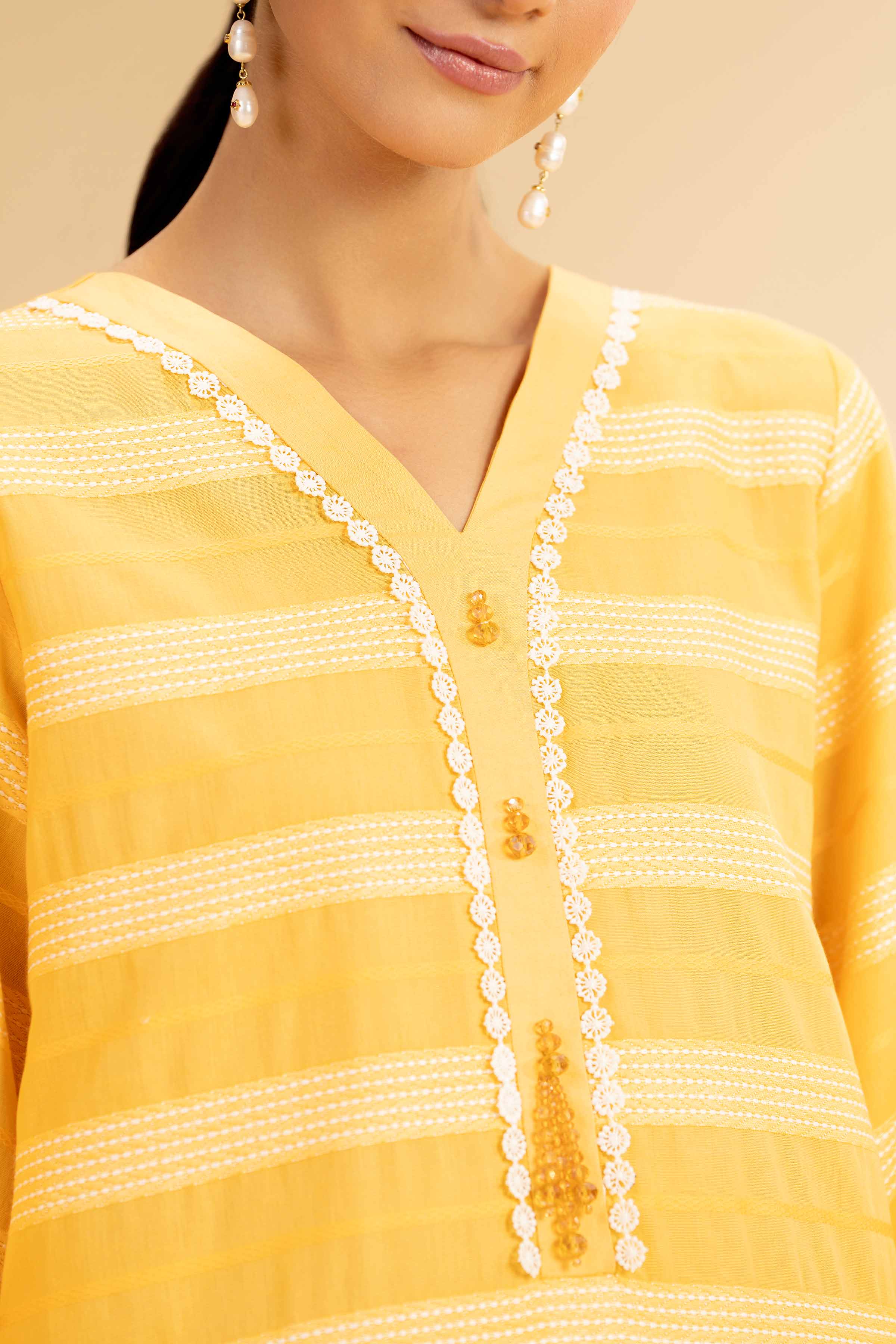 3 Piece - Paste Printed With Jacquard Suit - 42501110