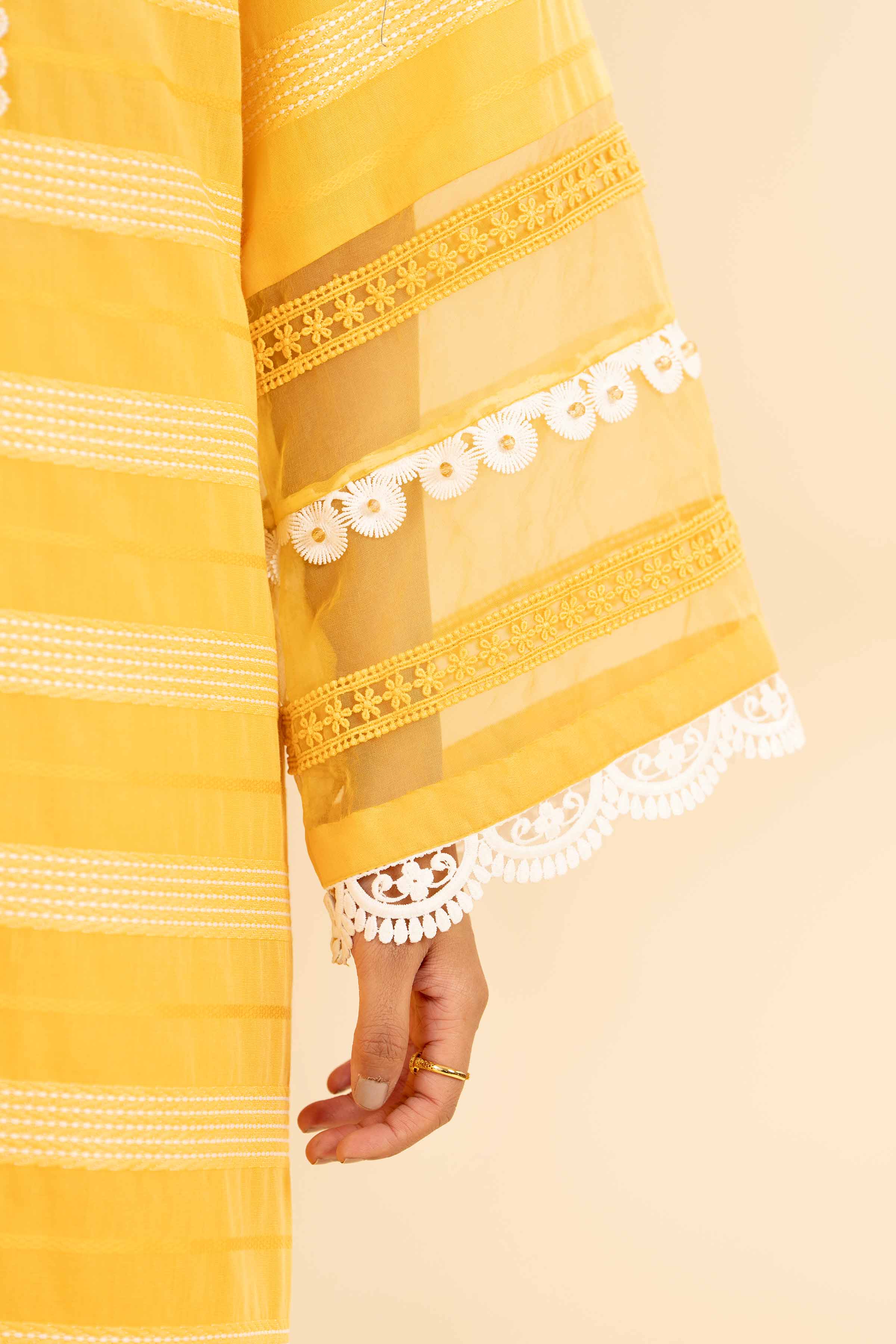 3 Piece - Paste Printed With Jacquard Suit - 42501110