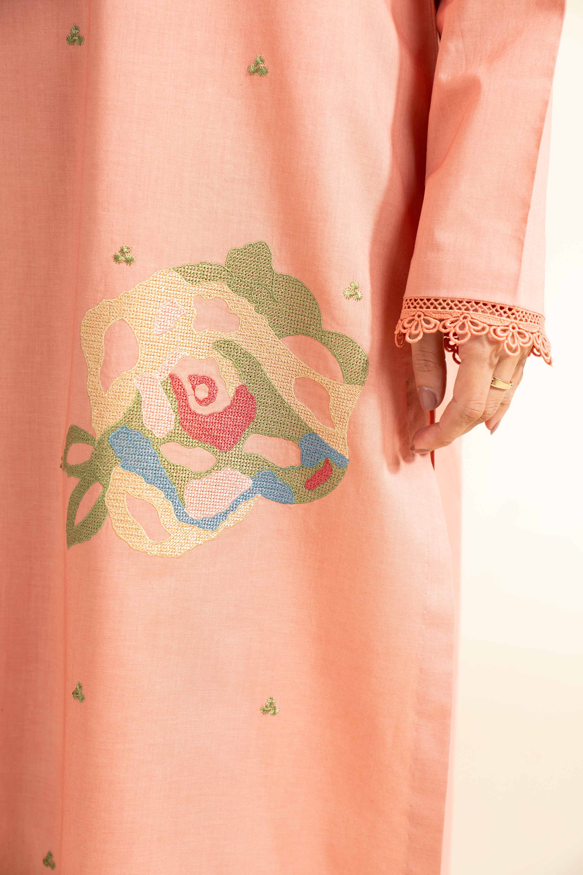 2 Piece - Dyed Embroidered Suit - 42501137