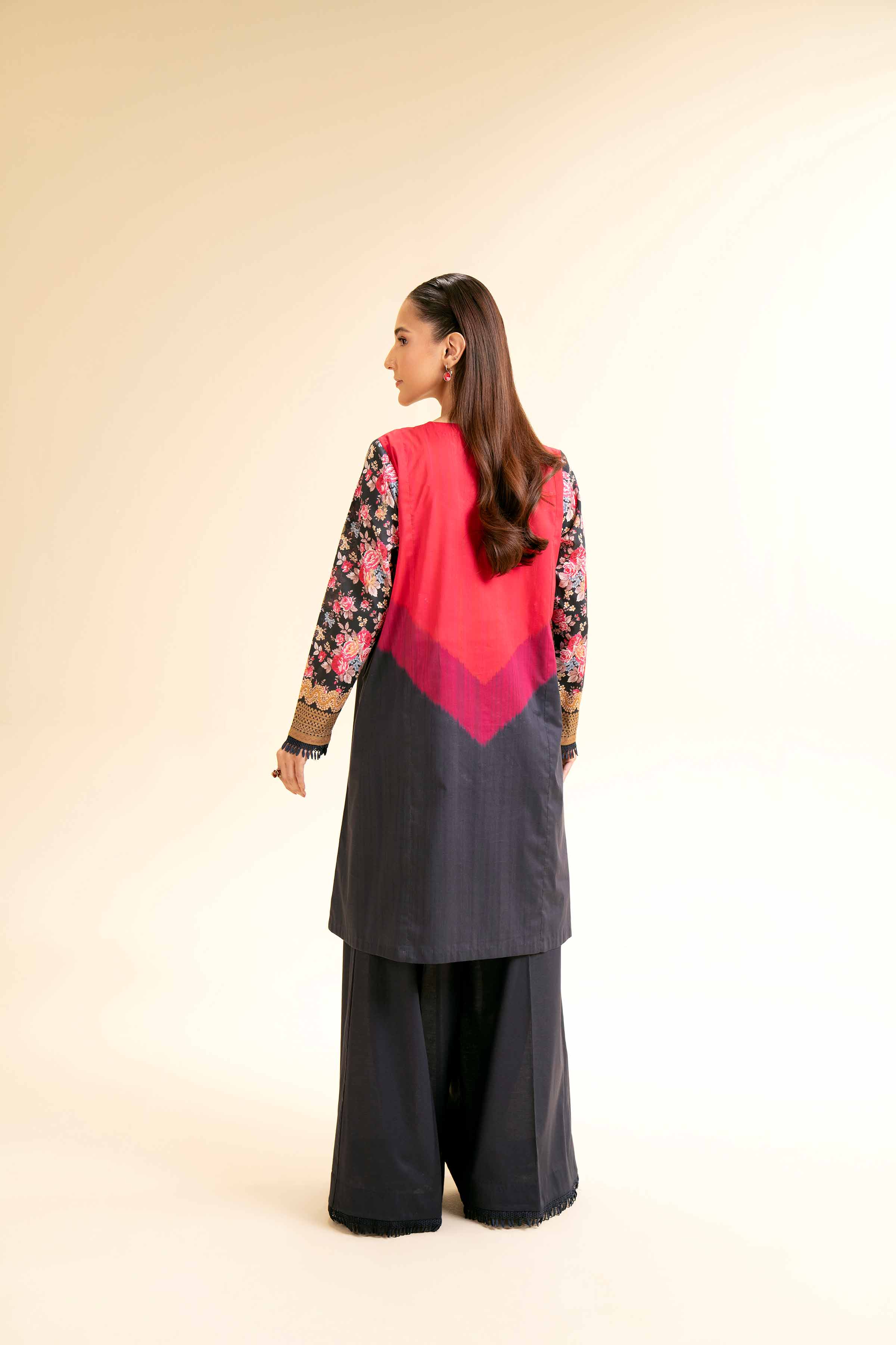 2 Piece - Digital Printed Embroidered Suit - 42501151