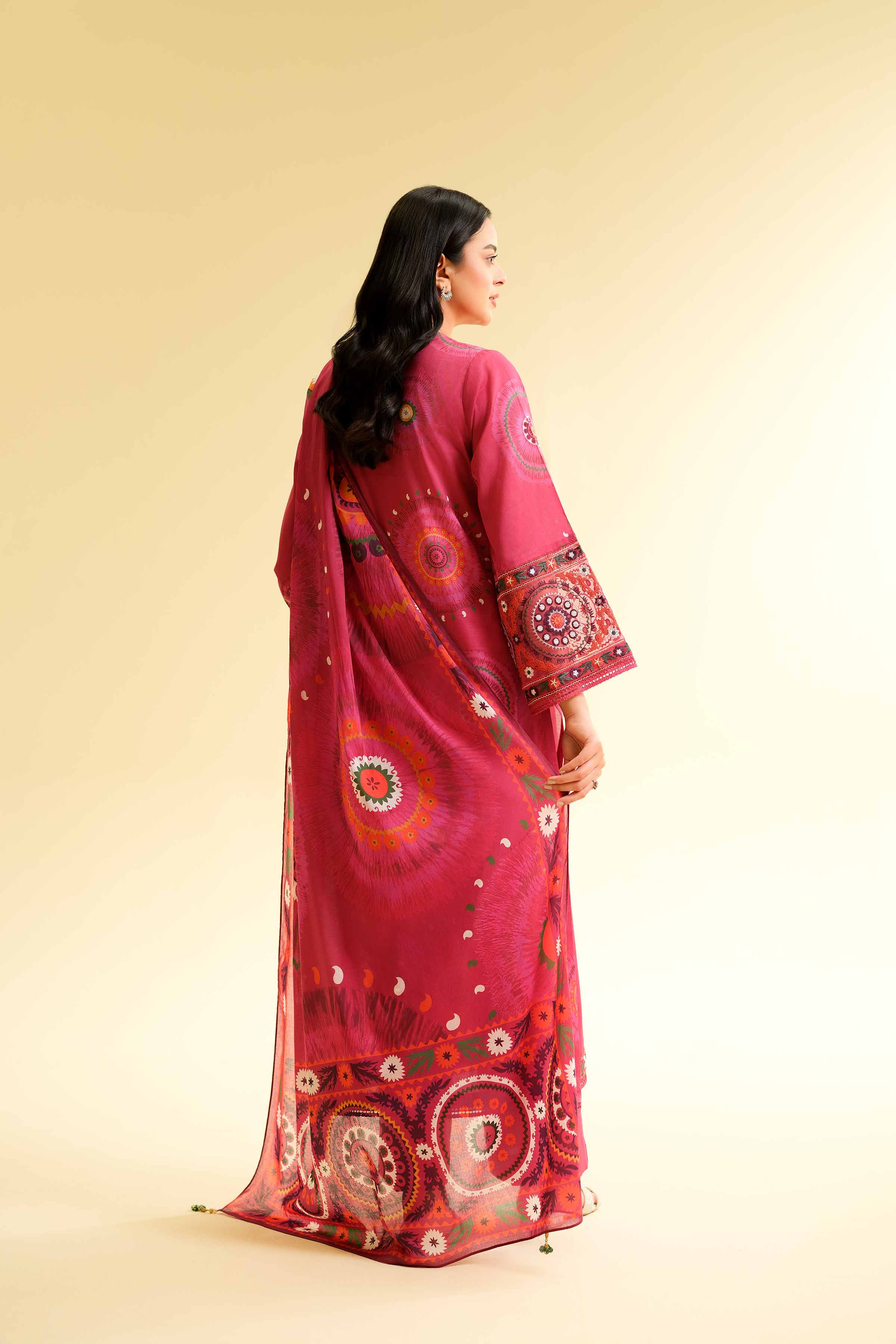 2 Piece - Printed Embroidered Suit - 42501156