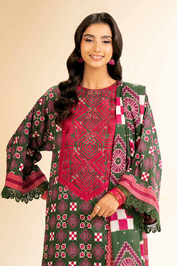 2 Piece - Printed Embroidered Suit - 42501158