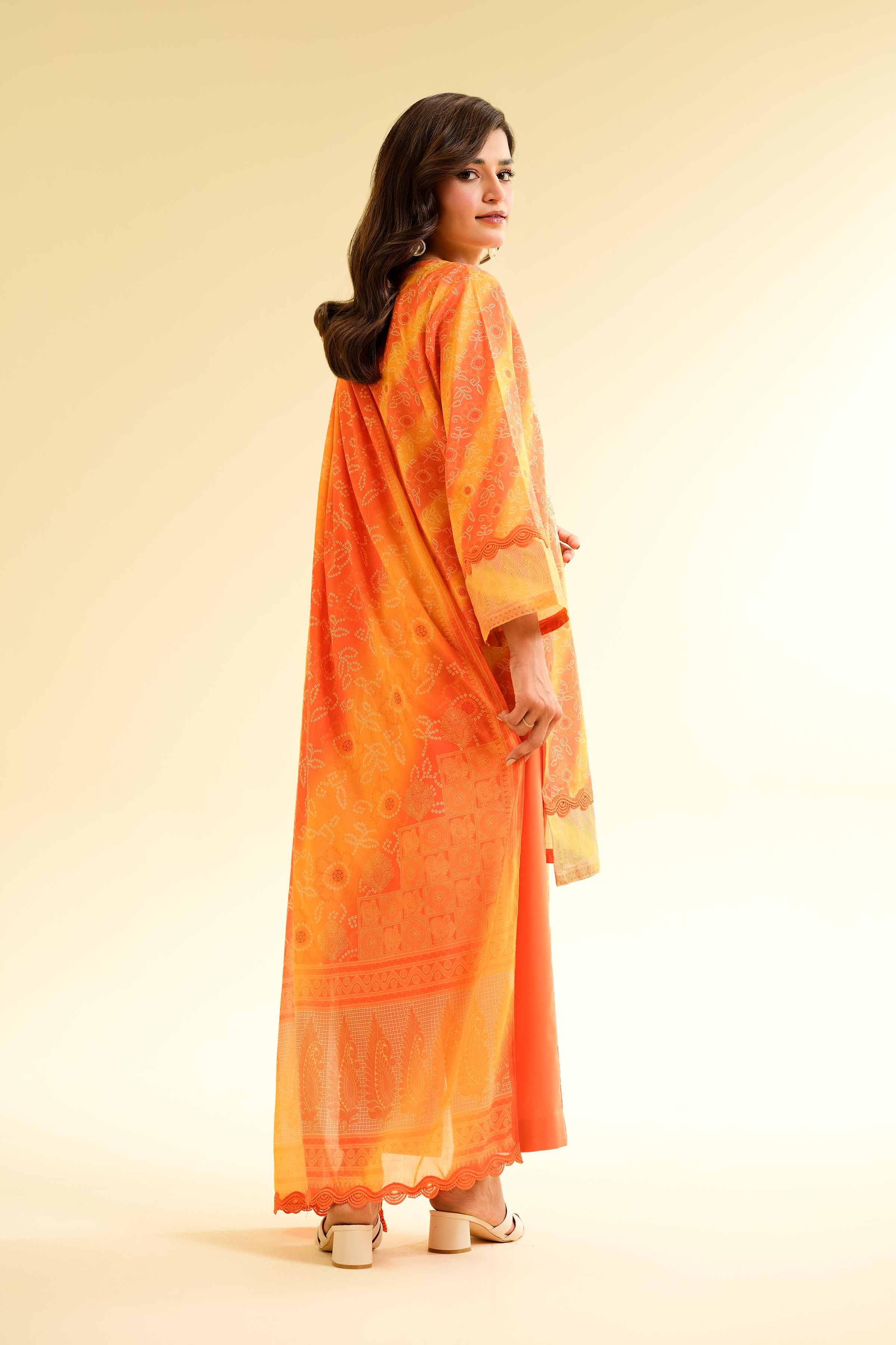 2 Piece - Printed Embroidered Suit - 42501161