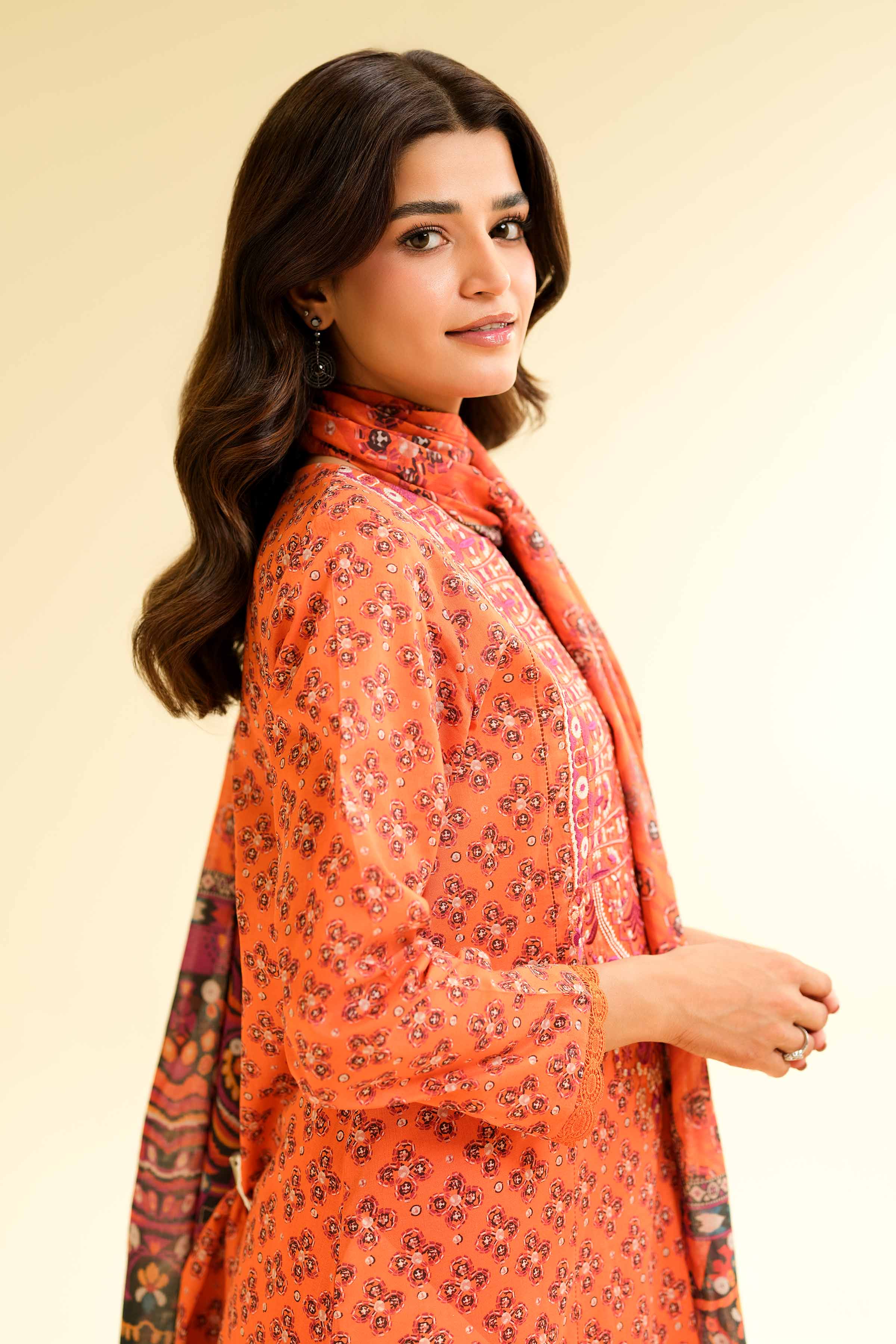 2 Piece - Printed Embroidered Suit - 42501164