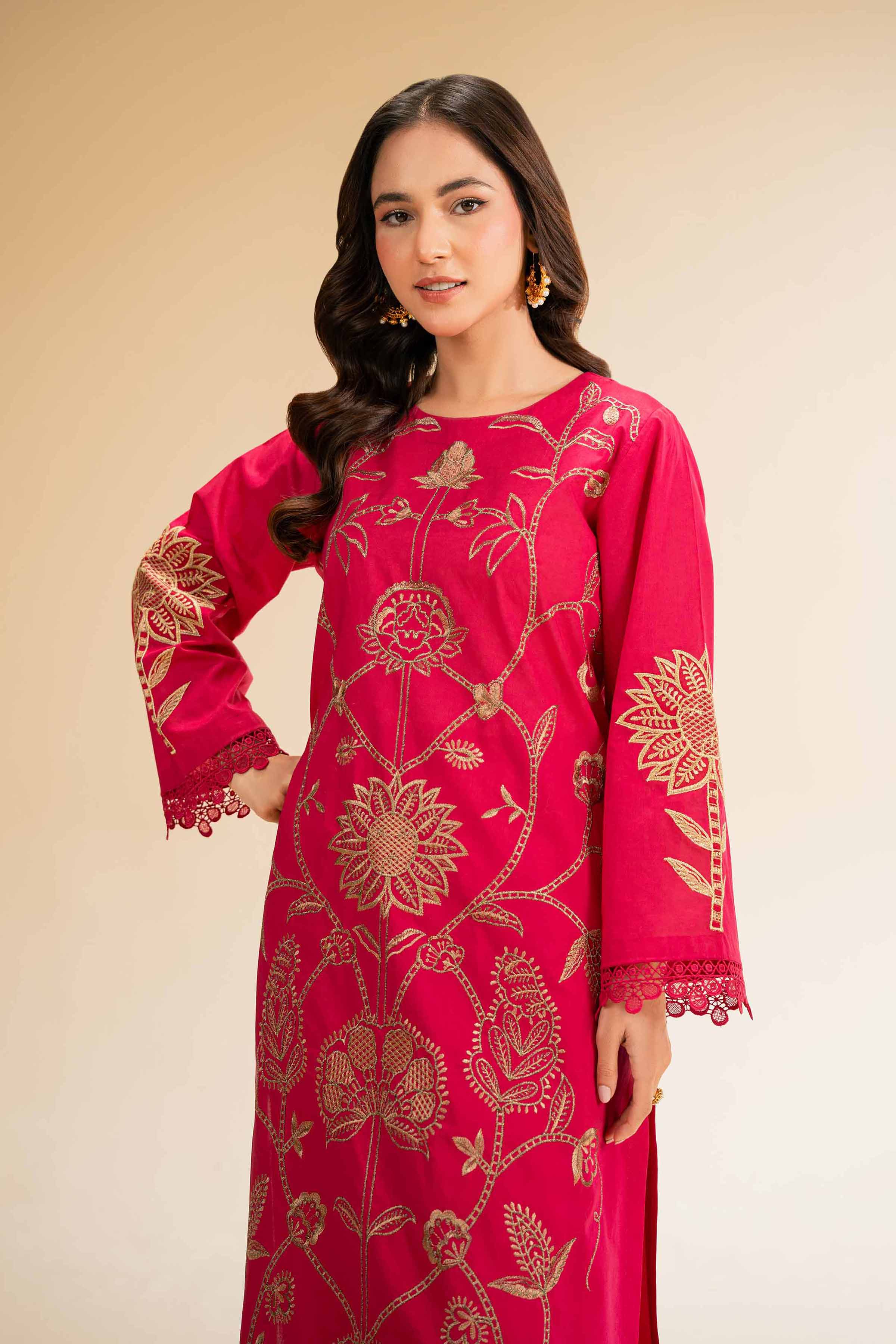2 Piece - Dyed Embroidered Suit - 42501260