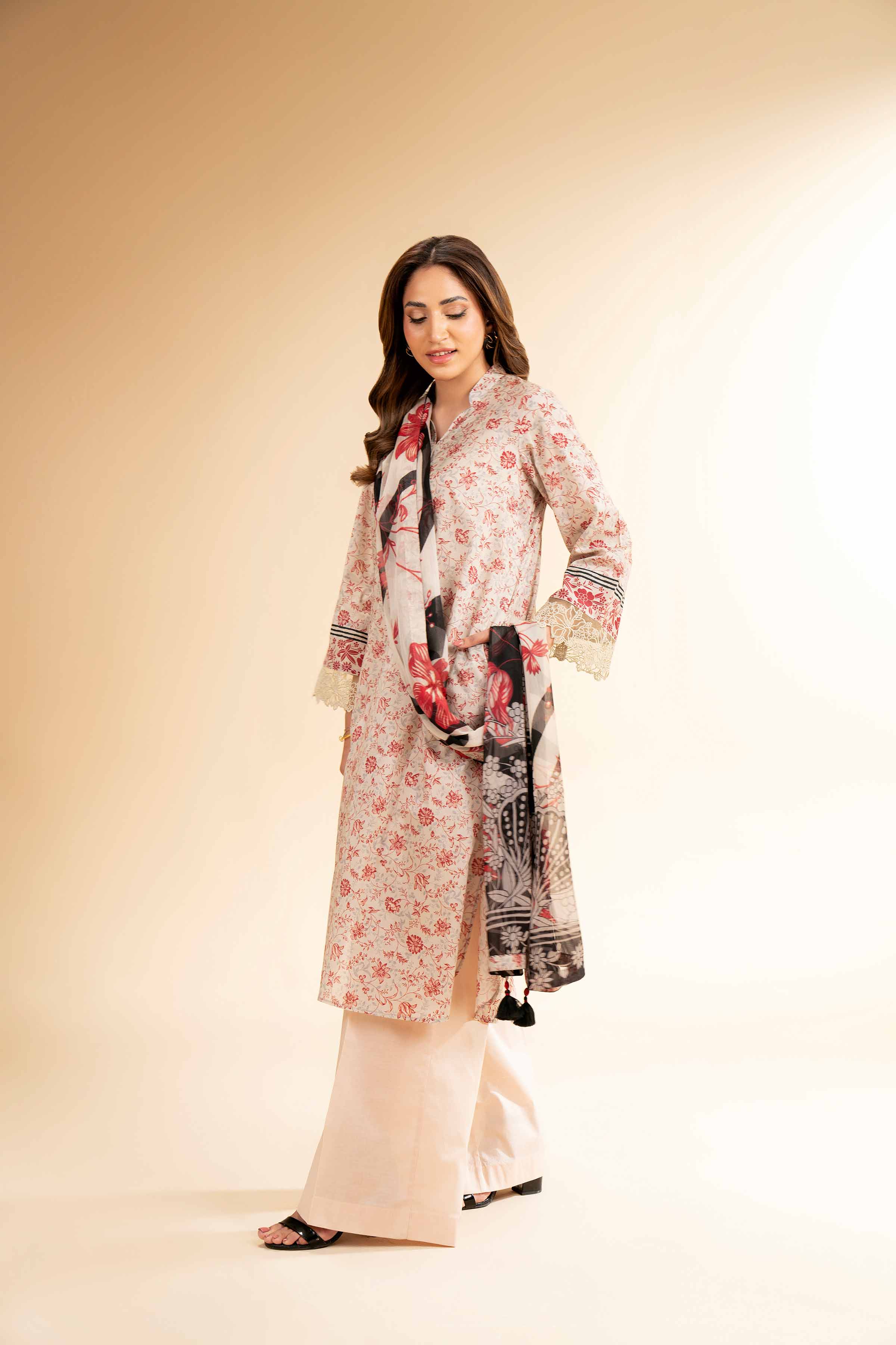 2 Piece - Printed With Laces Suit - 42501266