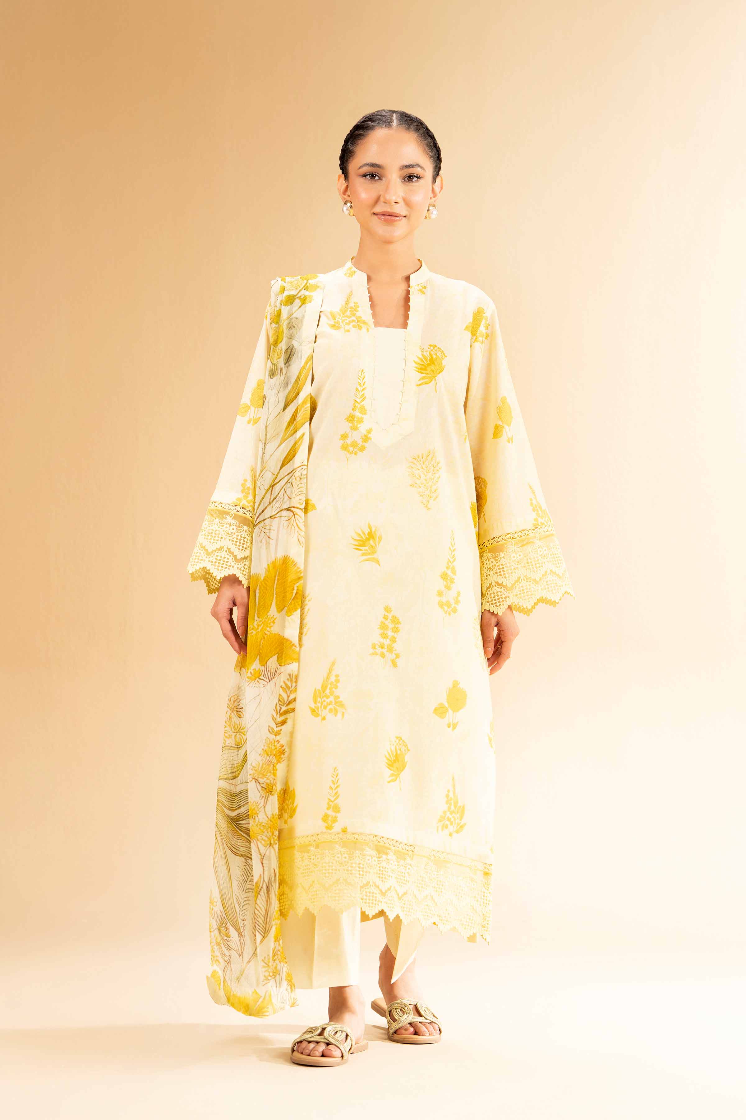 2 Piece - Printed With Laces Suit - 42501274