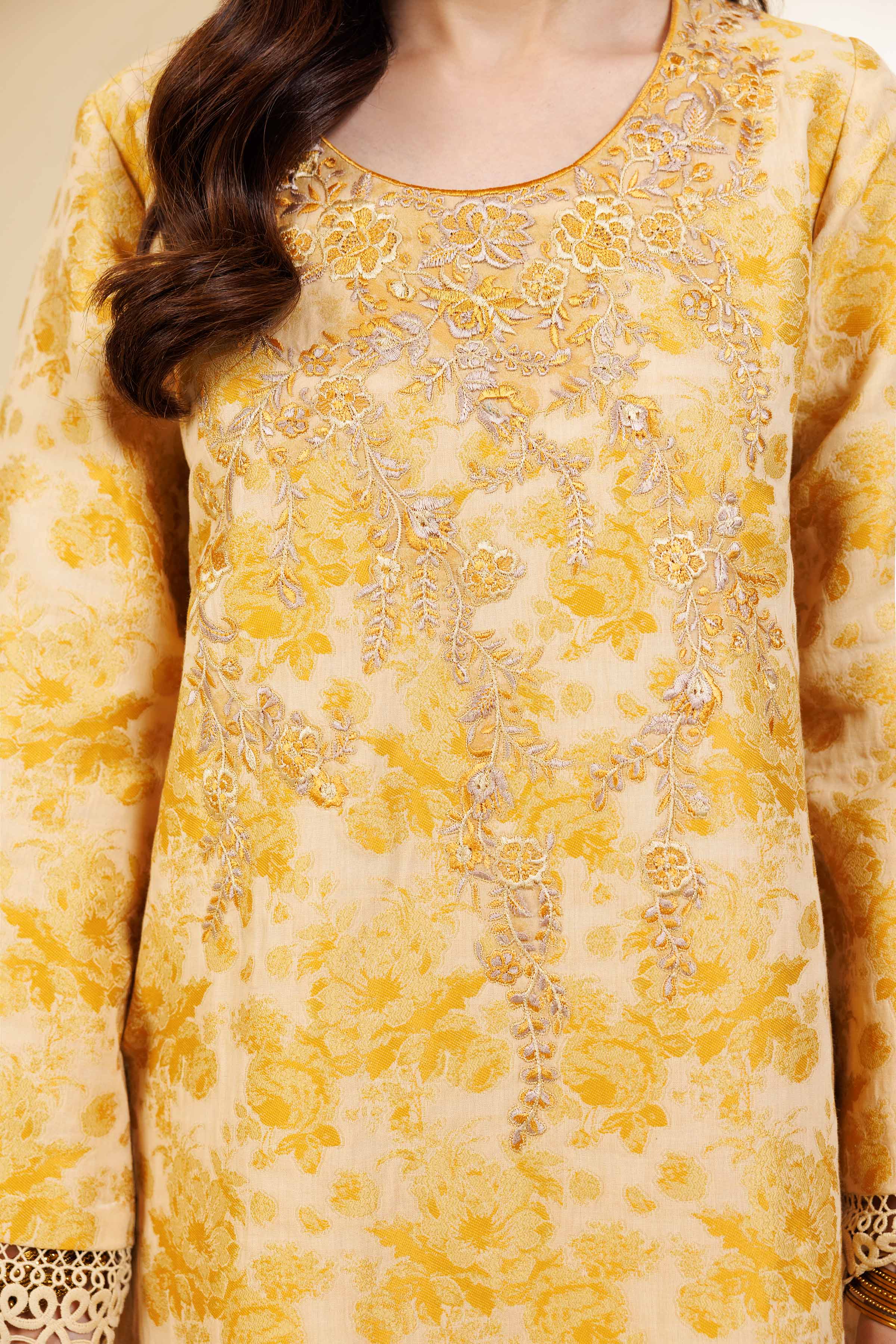 2 Piece - Jacquard Embroidered Suit - 42501286