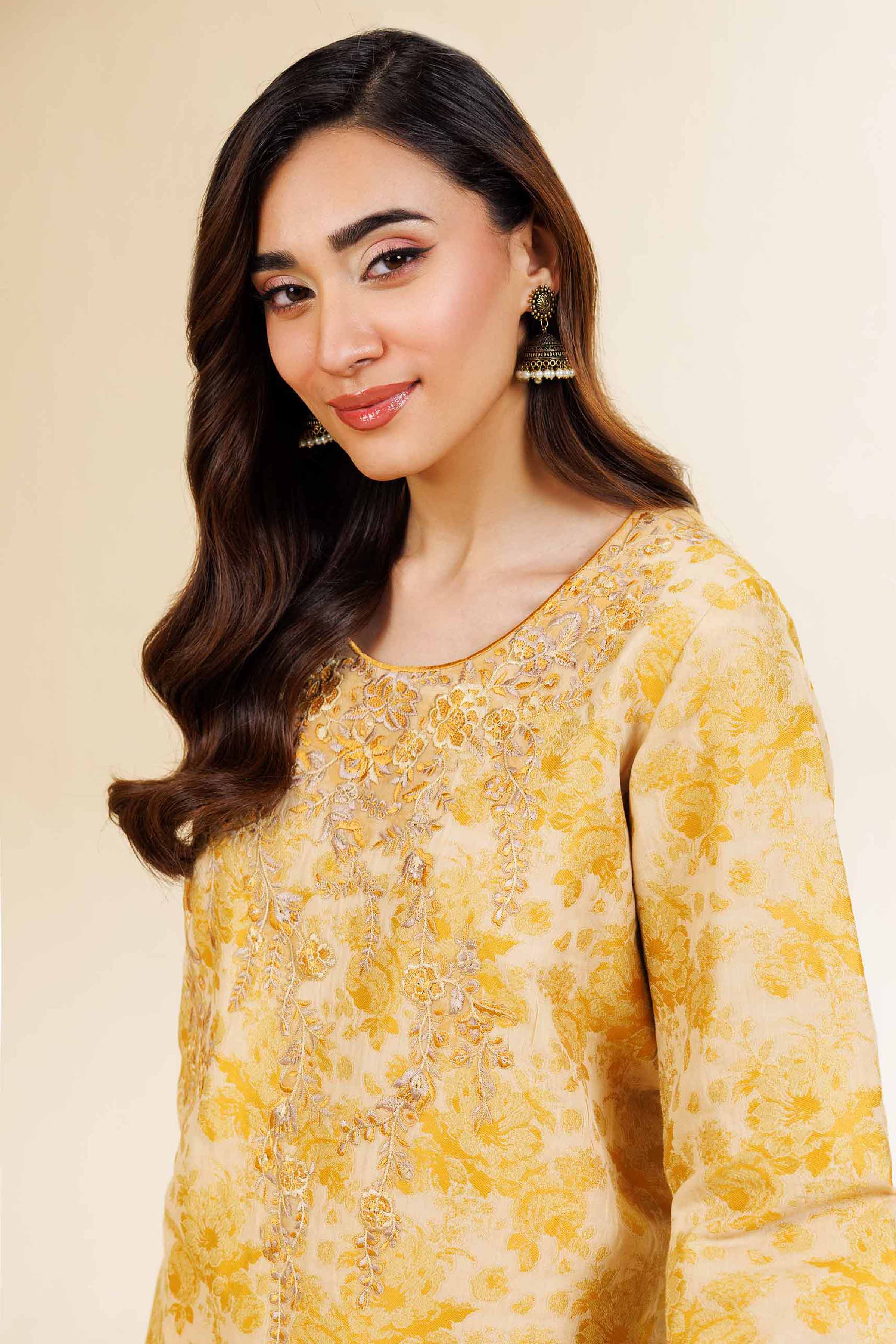 2 Piece - Jacquard Embroidered Suit - 42501286