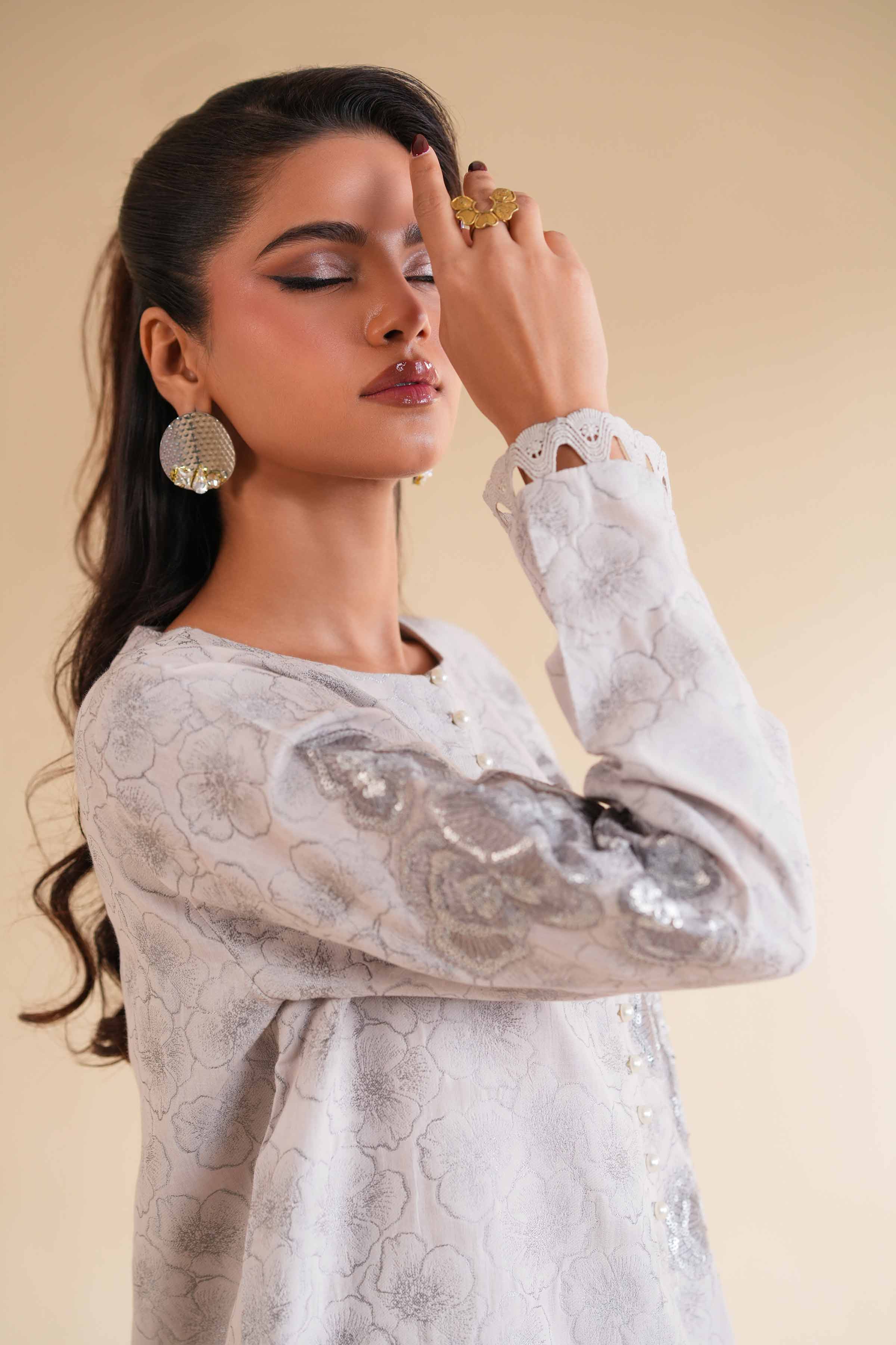 2 Piece - Jacquard Embroidered Suit - 42501288