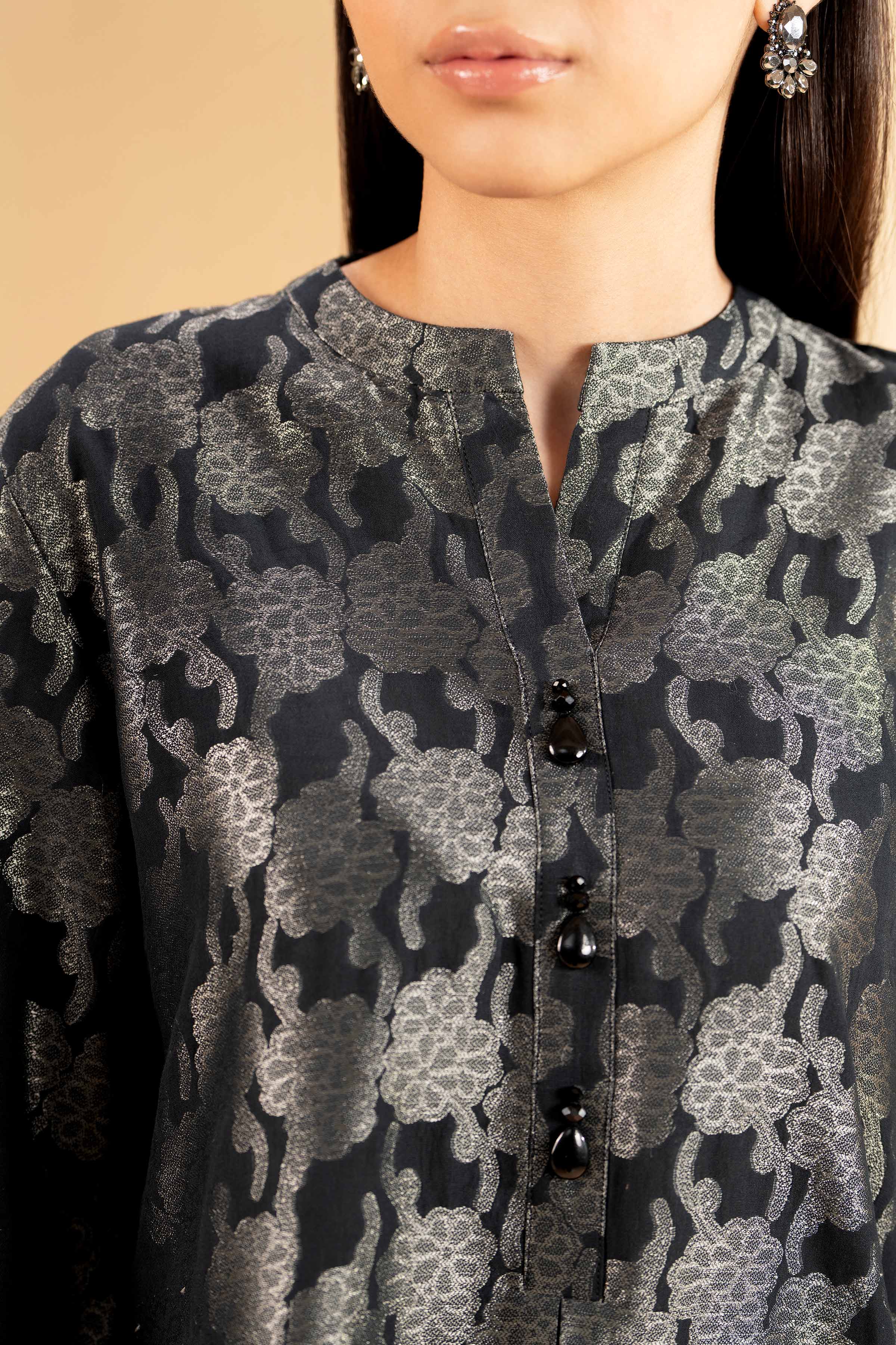 2 Piece - Jacquard Embroidered Suit - 42501293