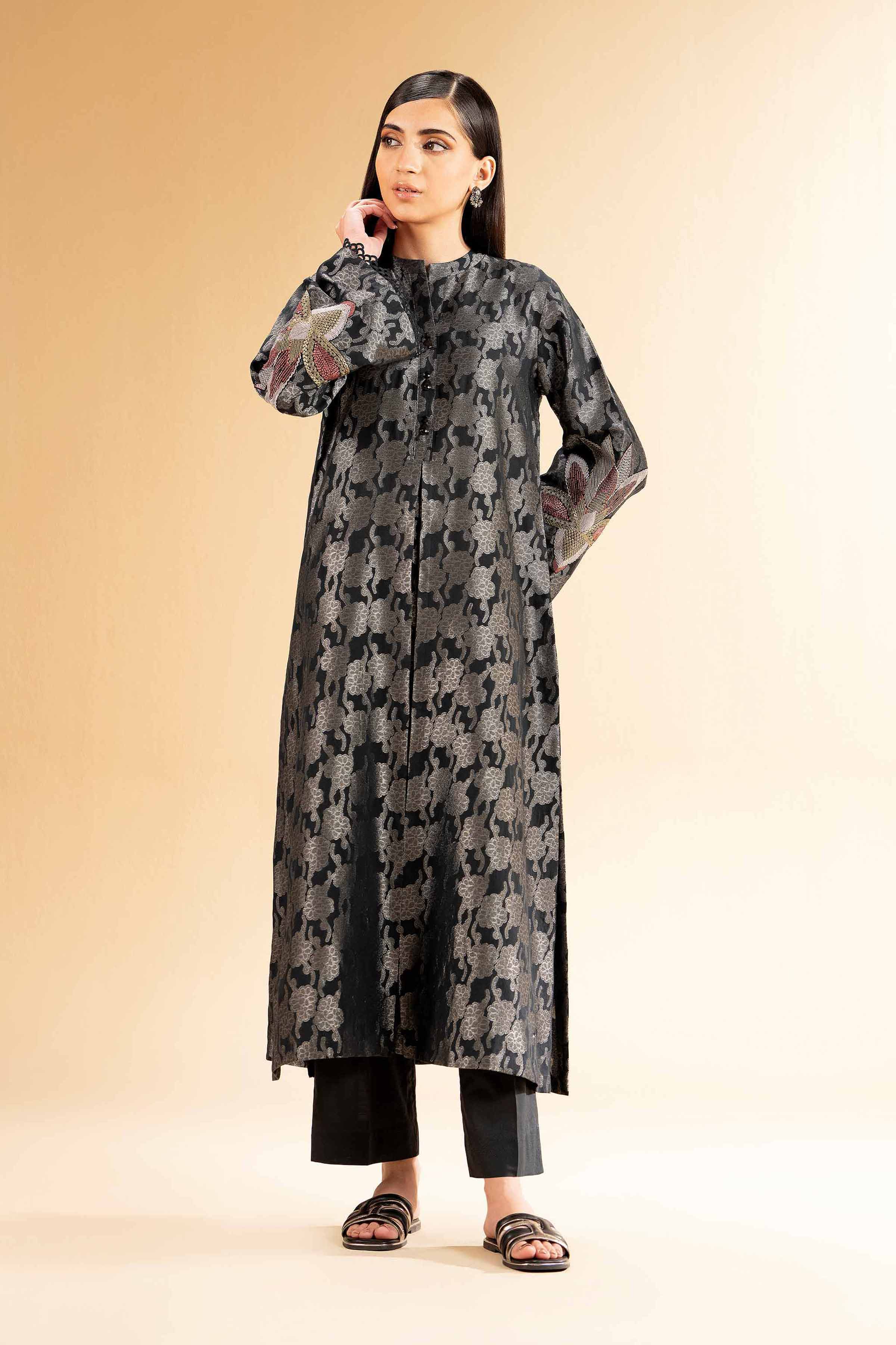 2 Piece - Jacquard Embroidered Suit - 42501293