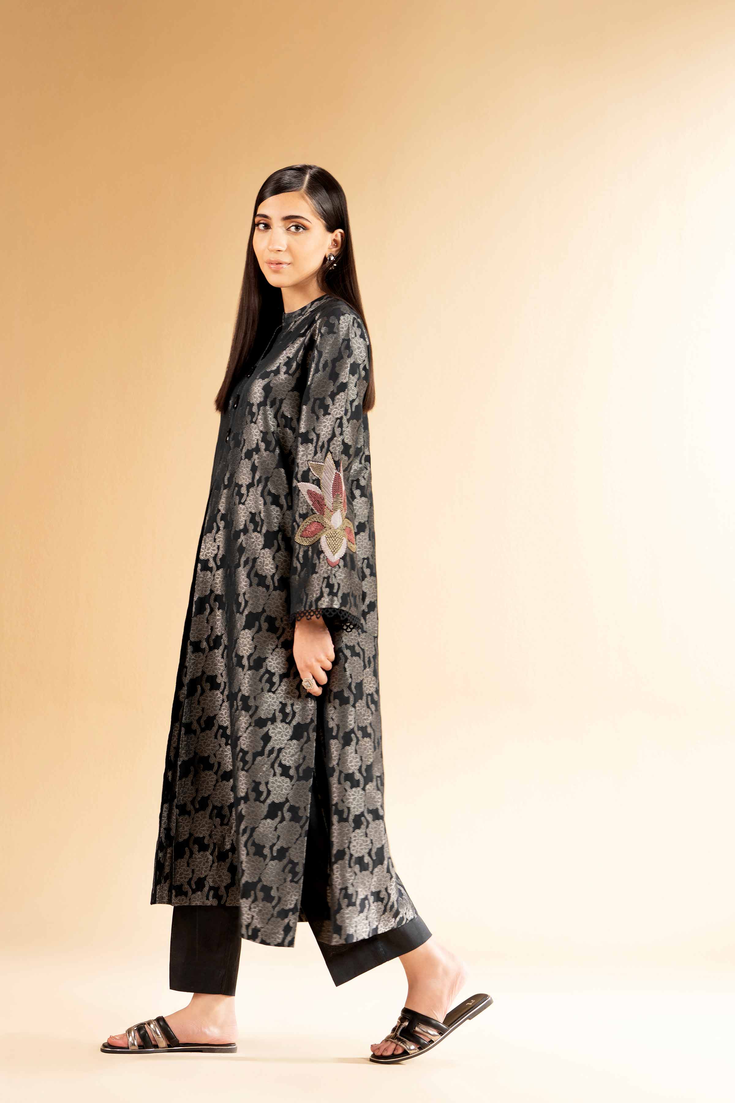 2 Piece - Jacquard Embroidered Suit - 42501293