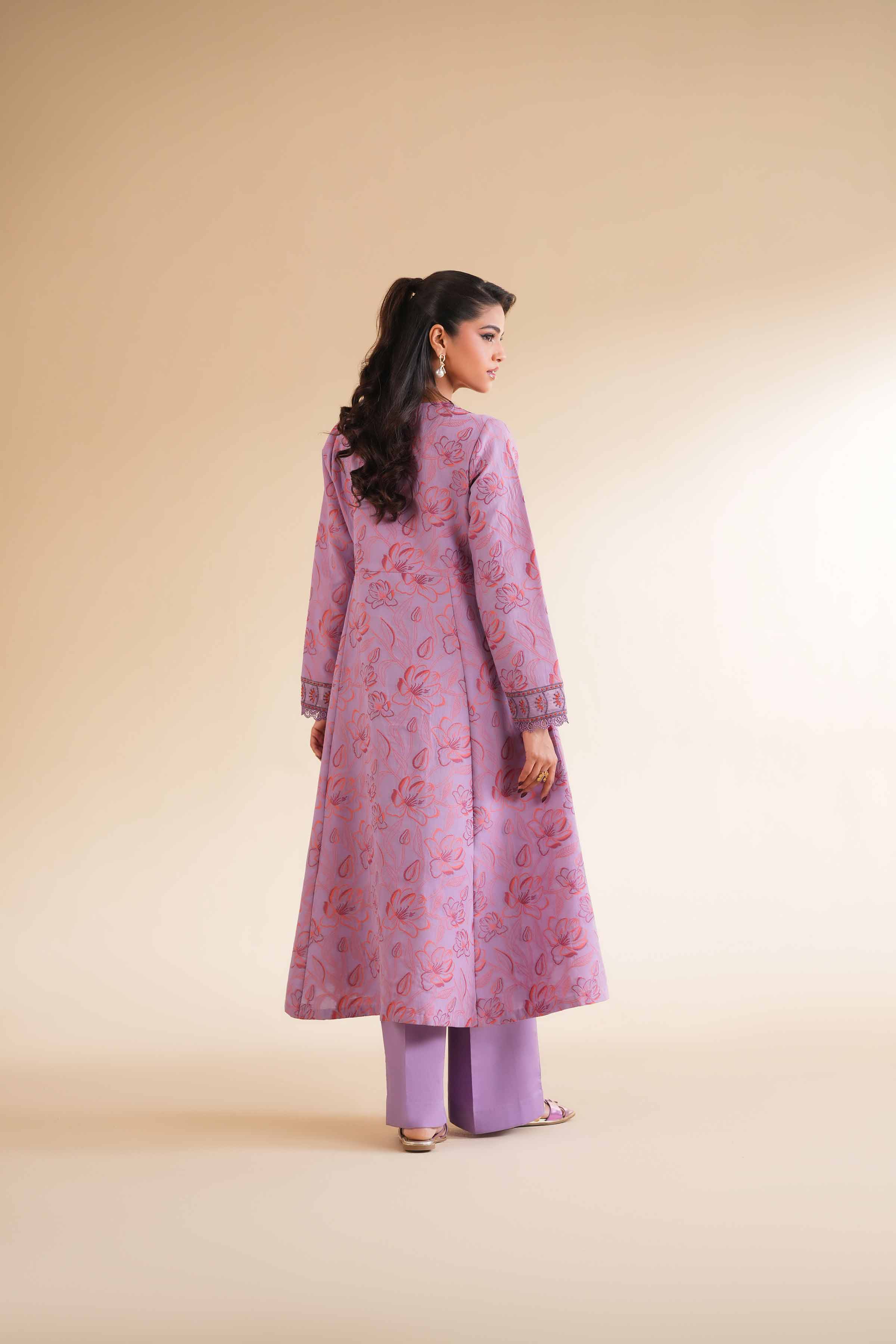 2 Piece - Jacquard Embroidered Suit - 42501294