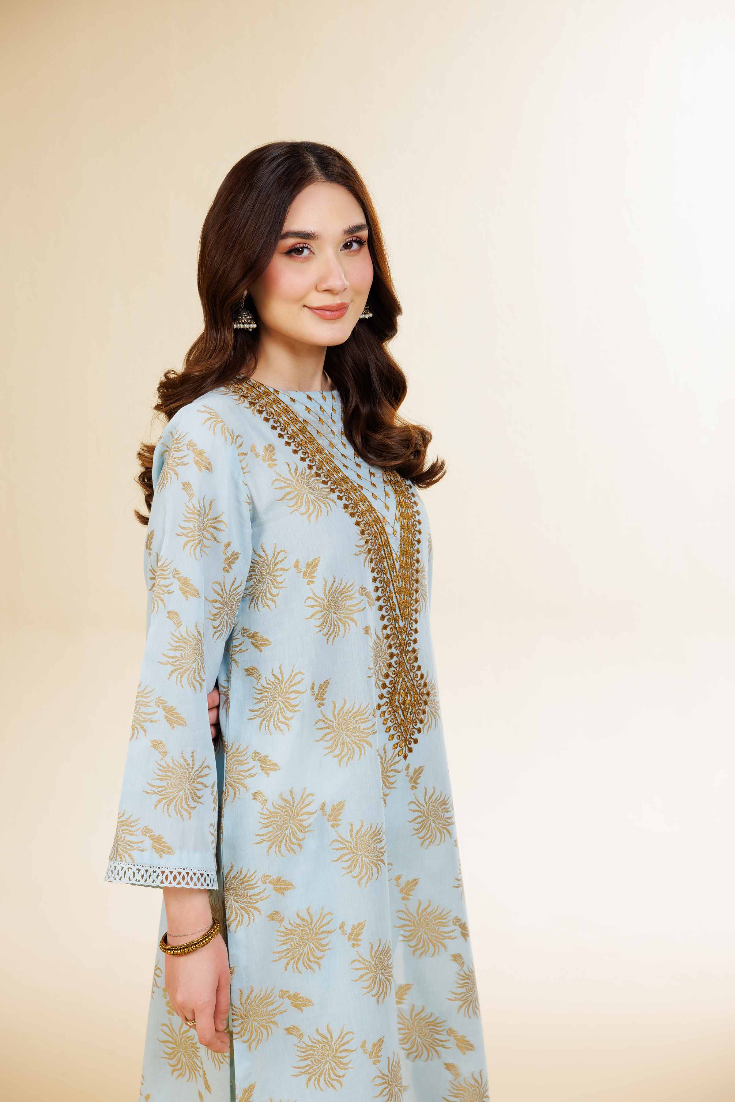 2 Piece - Jacquard Embroidered Suit - 42501295