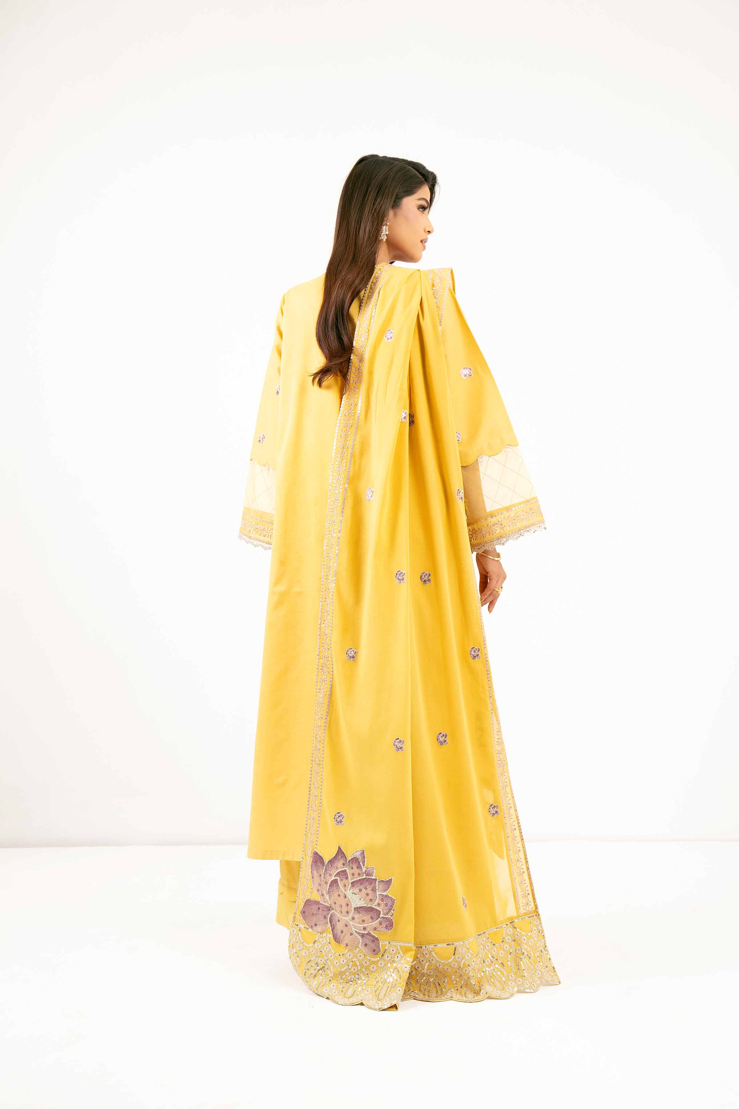 3 Piece - Dyed Embroidered Suit - 42501352