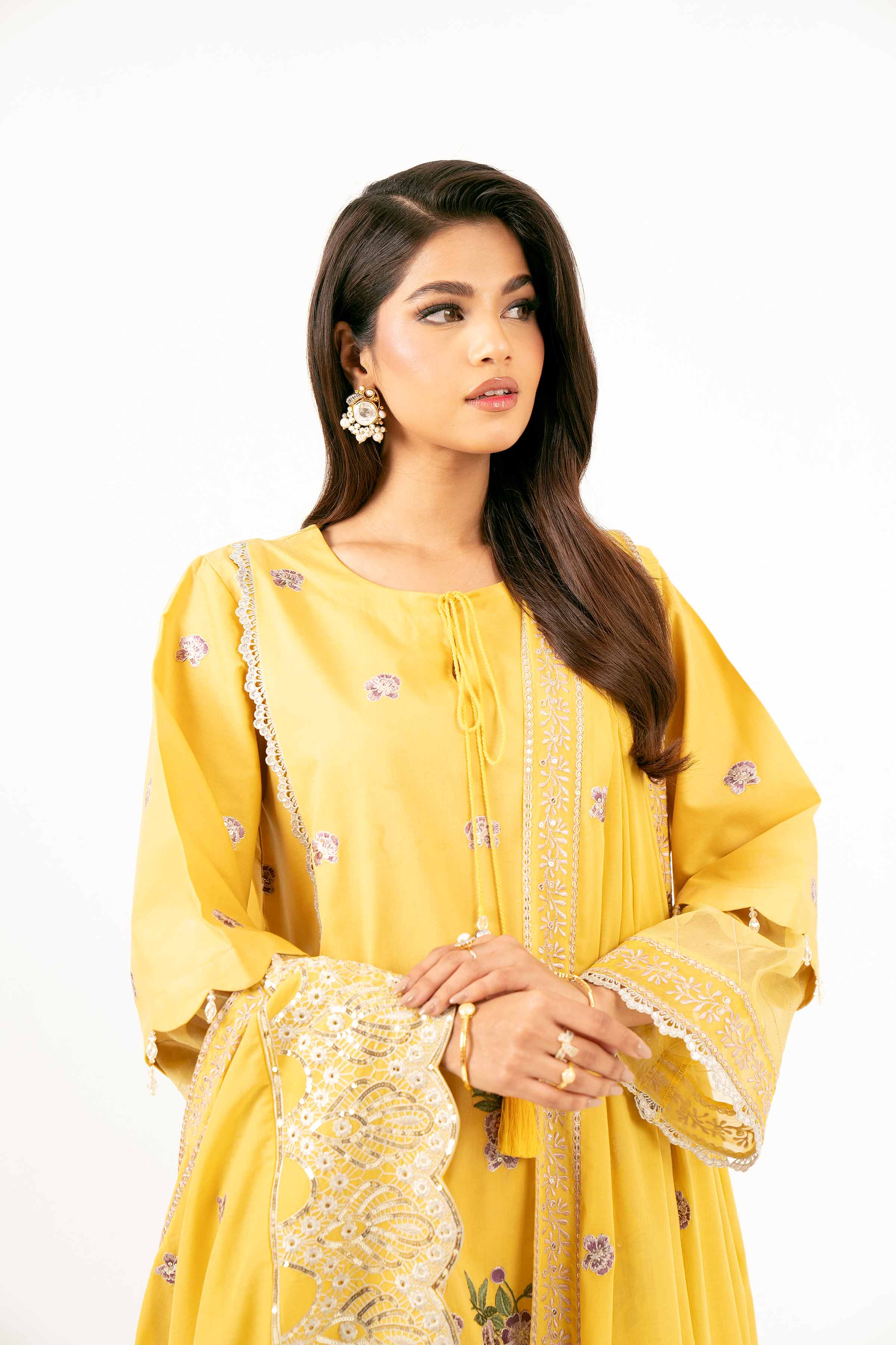 3 Piece - Dyed Embroidered Suit - 42501352