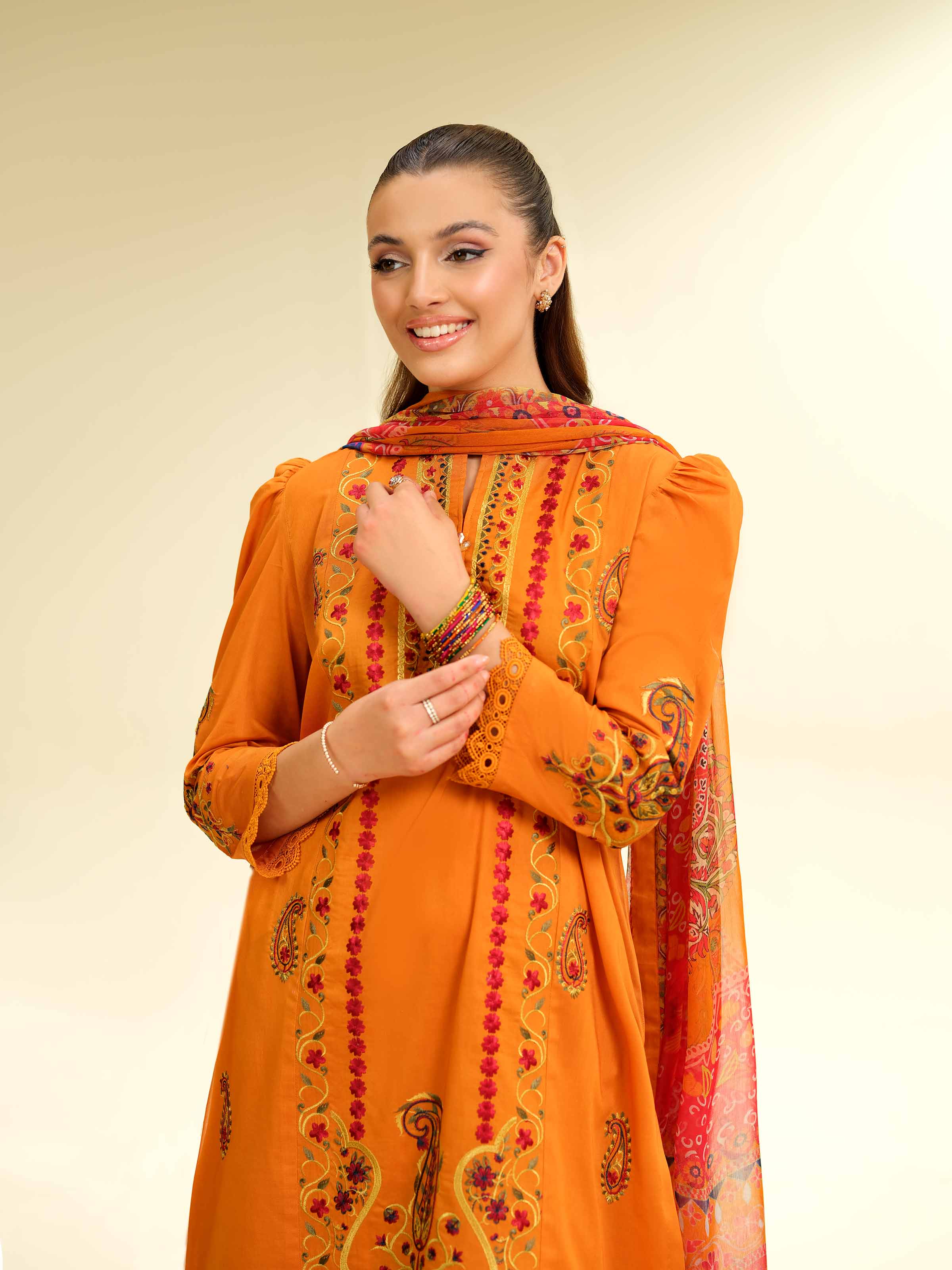 3 Piece - Embroidered Suit - 42501384