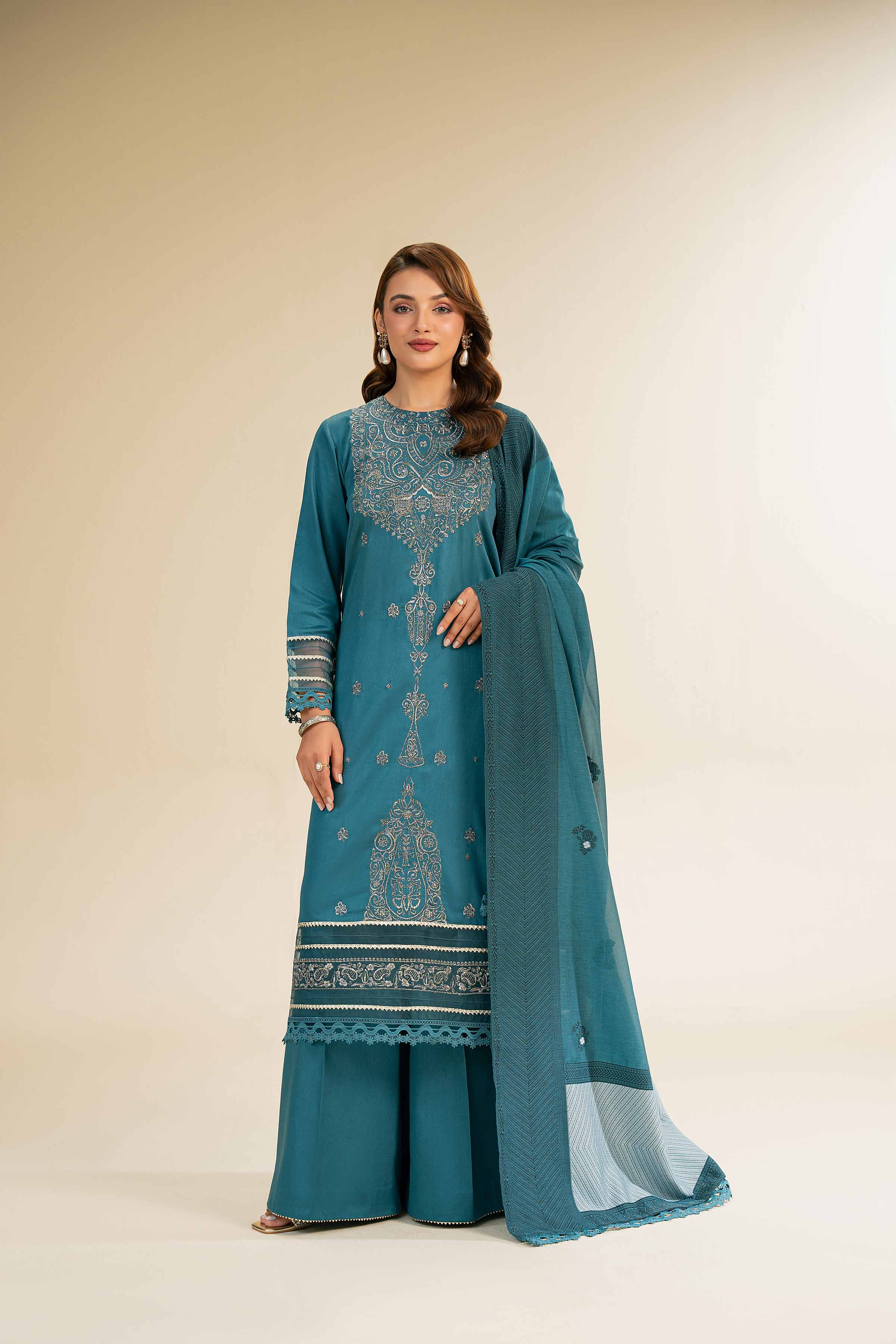 3 Piece - Embroidered Suit - 42501388