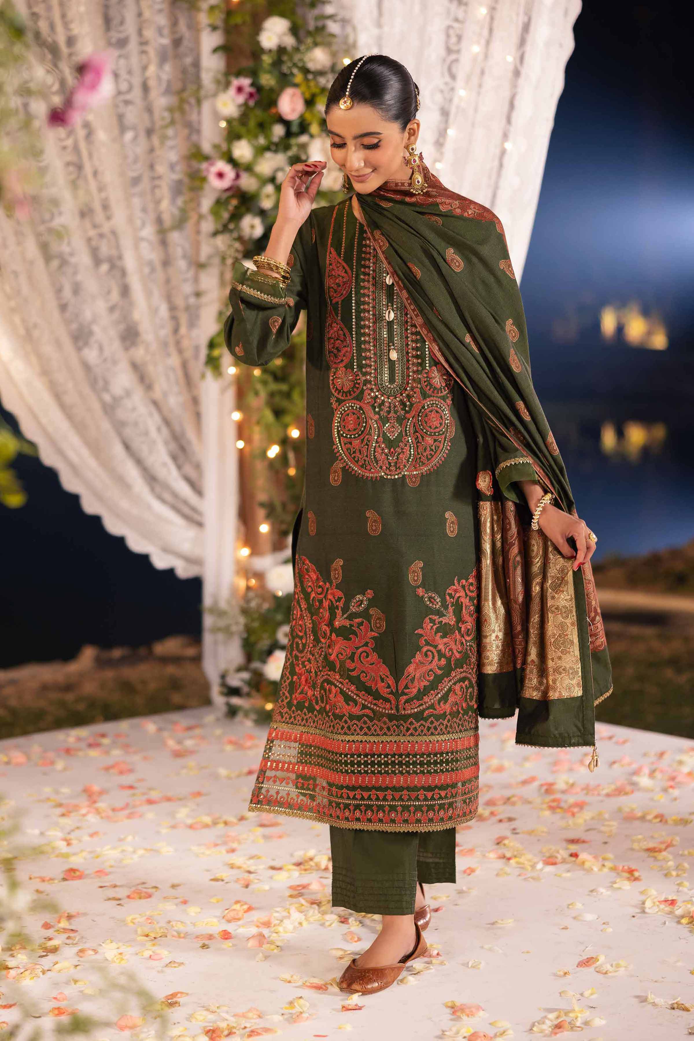 3 Piece - Jacquard Embroidered Suit - 42501404
