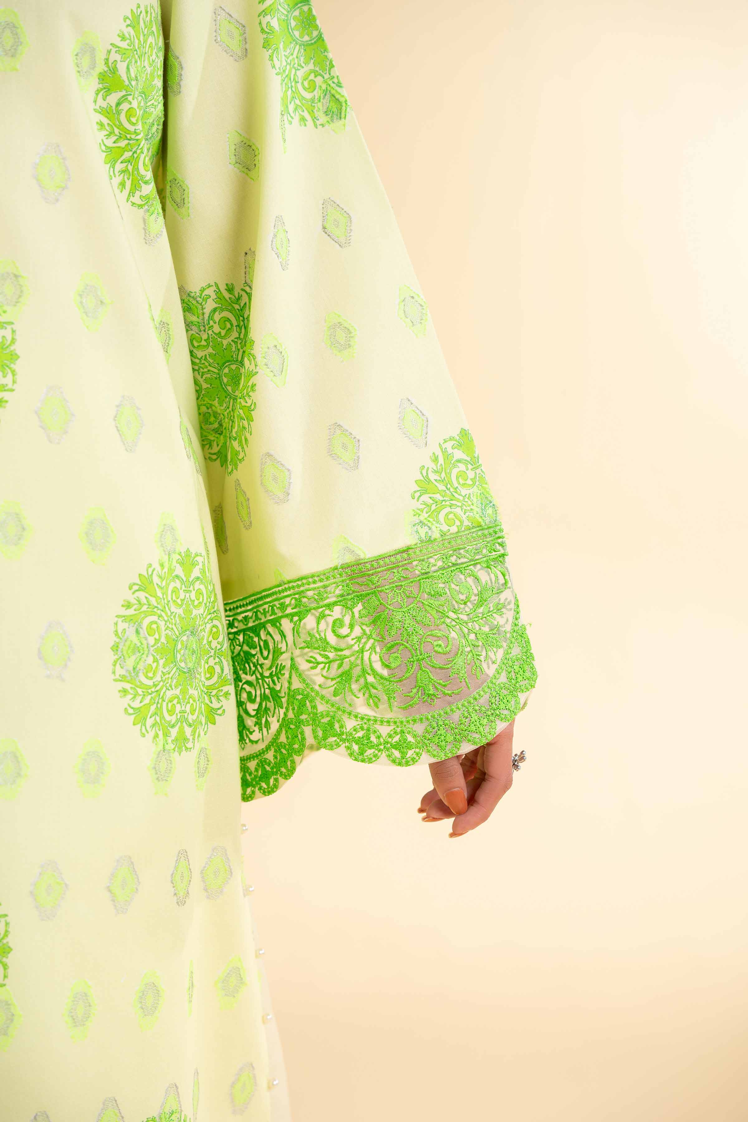 3 Piece - Digital Printed Embroidered Suit - 42501630