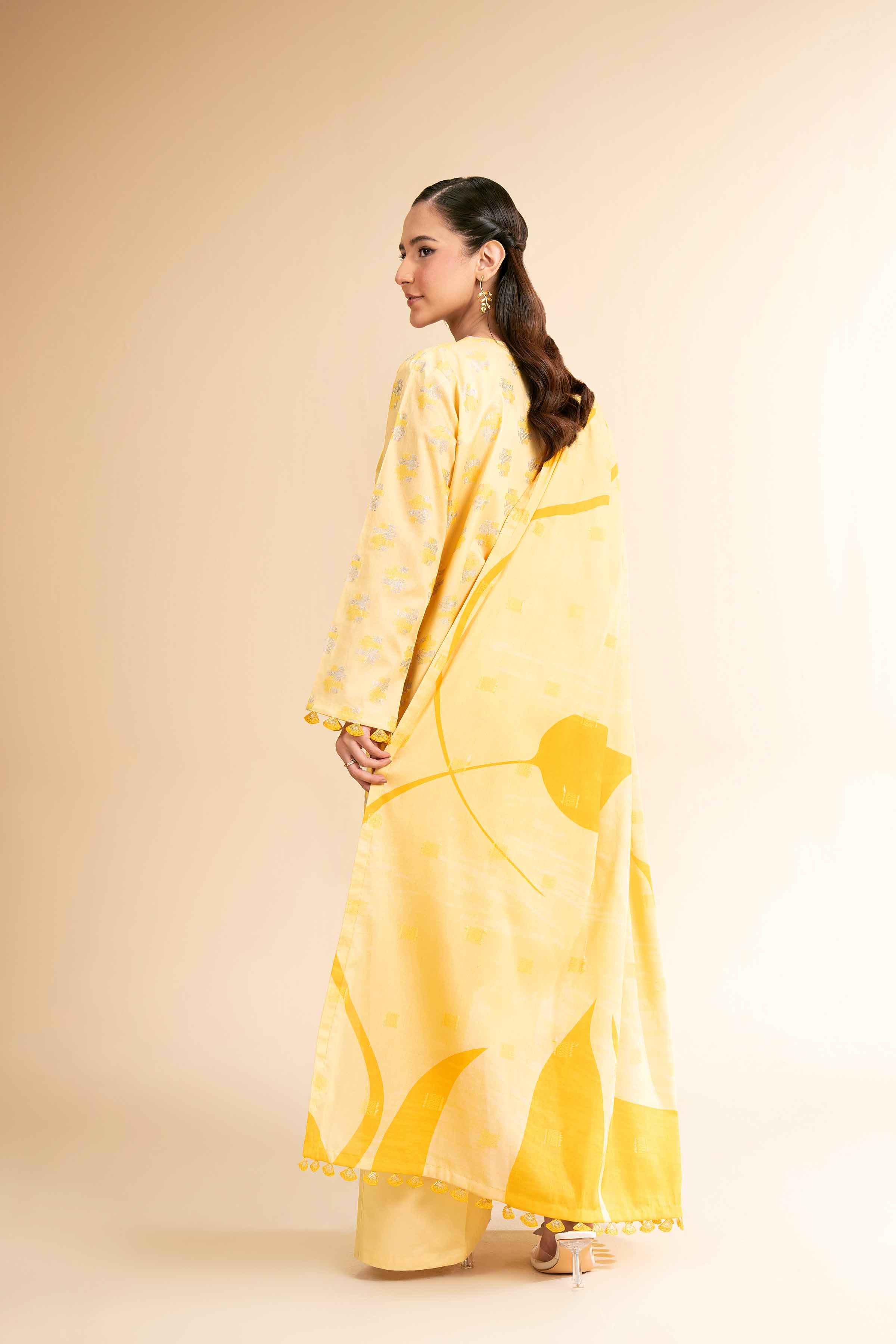 3 Piece - Digital Printed Embroidered Suit - 42501635