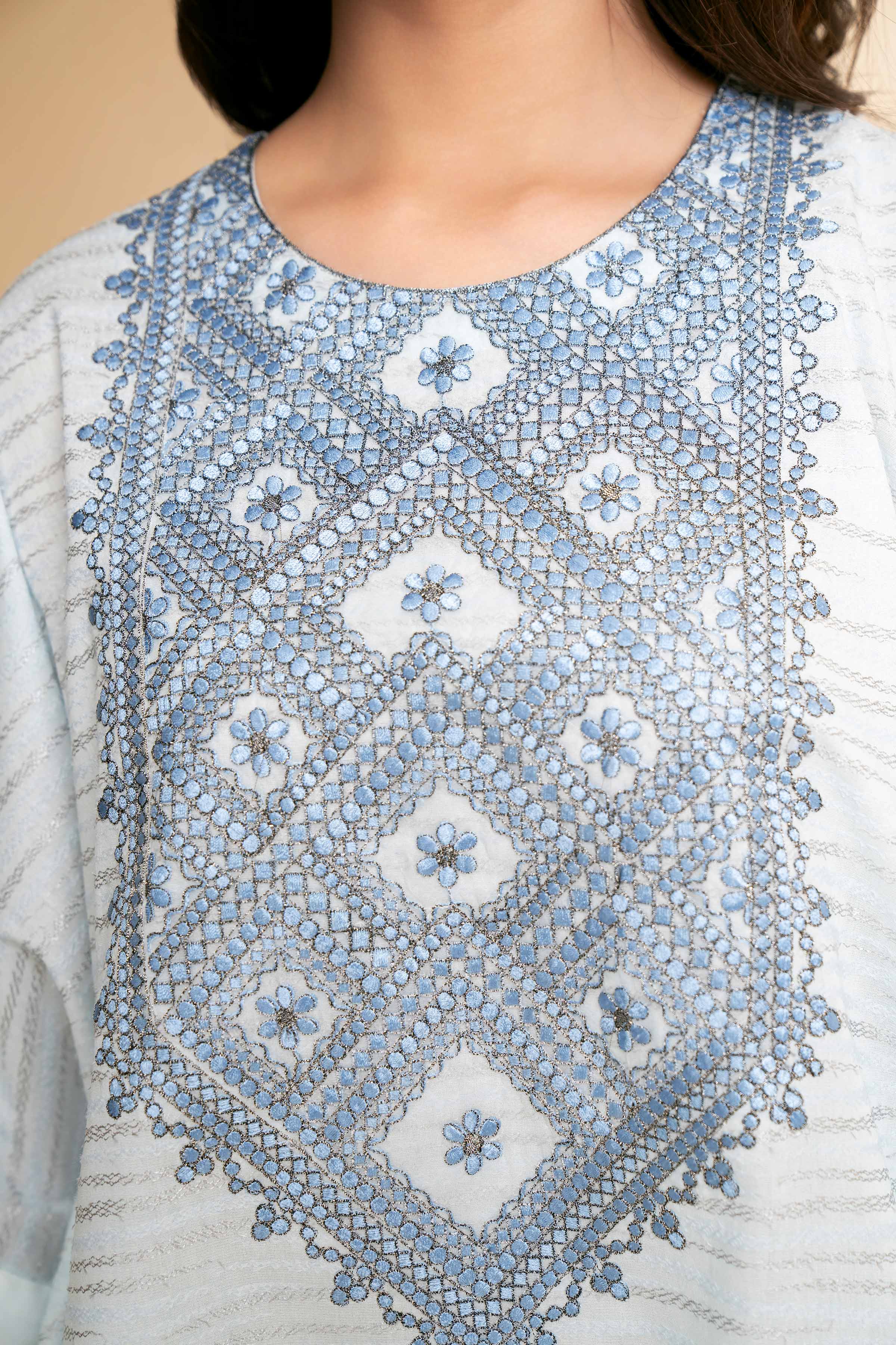 3 Piece - Digital Printed Embroidered Suit - 42501636