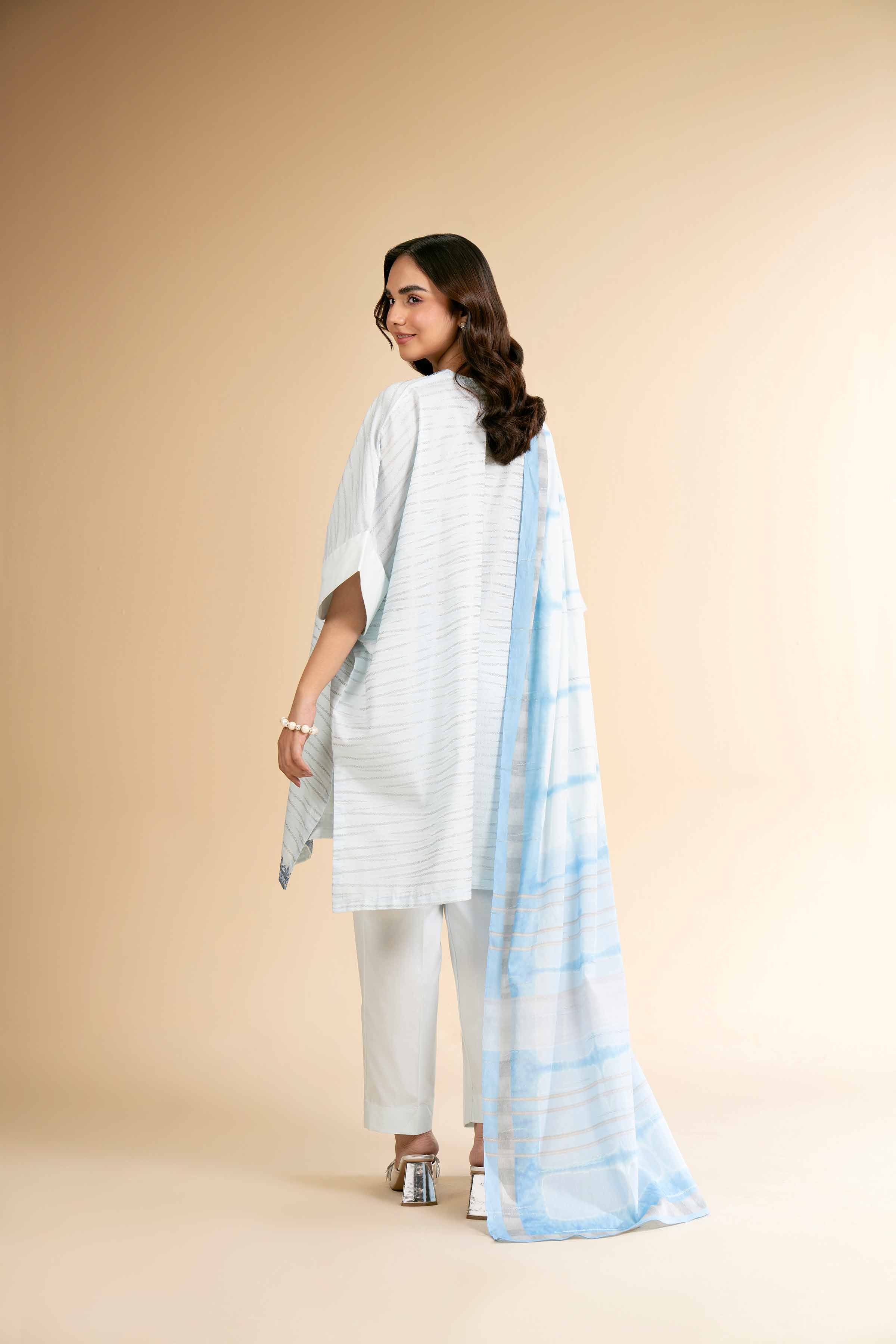 3 Piece - Digital Printed Embroidered Suit - 42501636