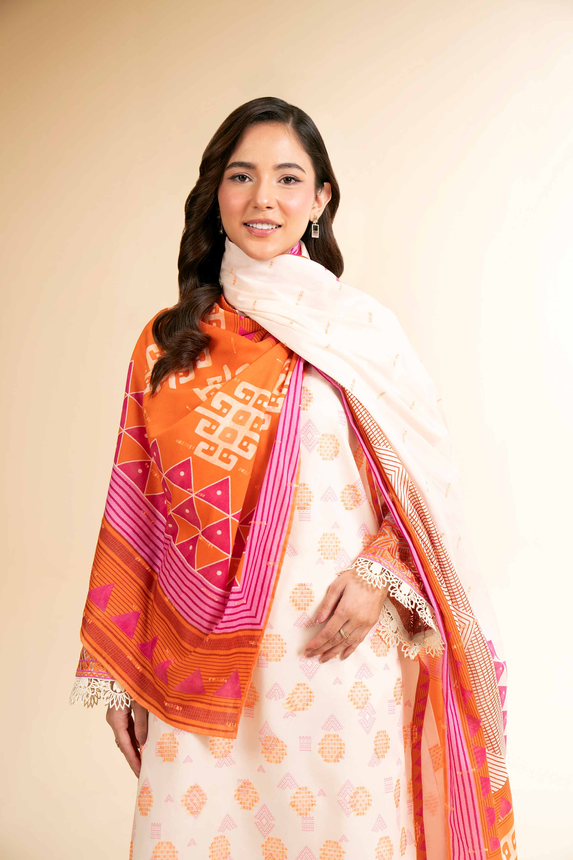 3 Piece - Digital Printed Embroidered Suit - 42501637