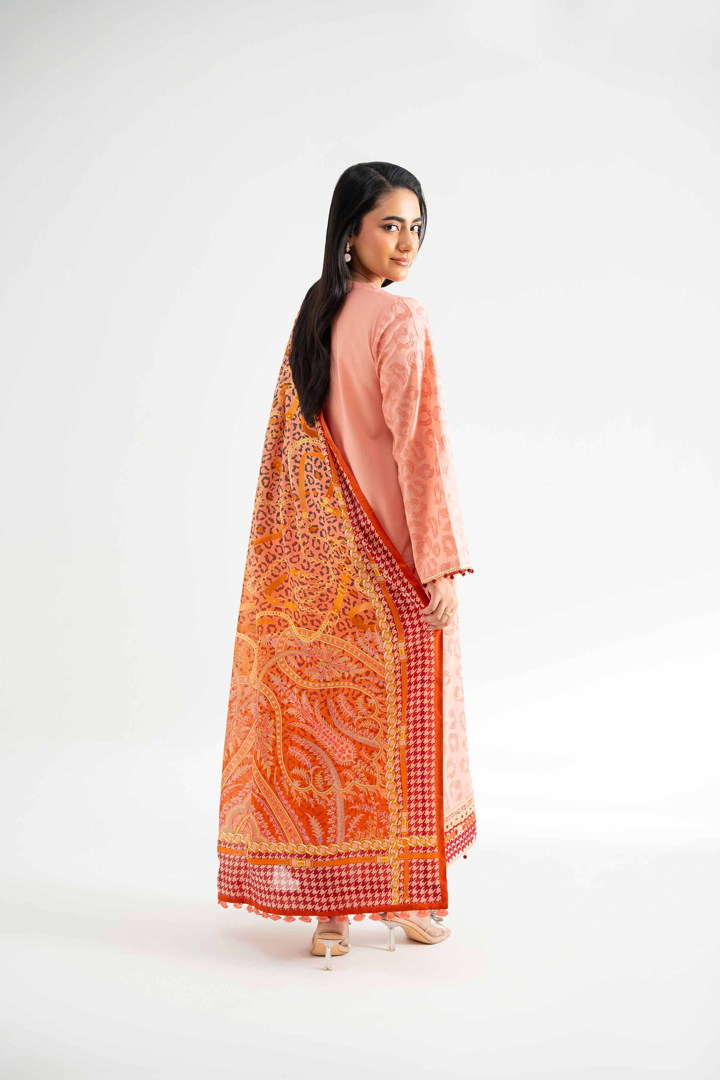 3 Piece - Digital Printed Embroidered Suit - 42501718