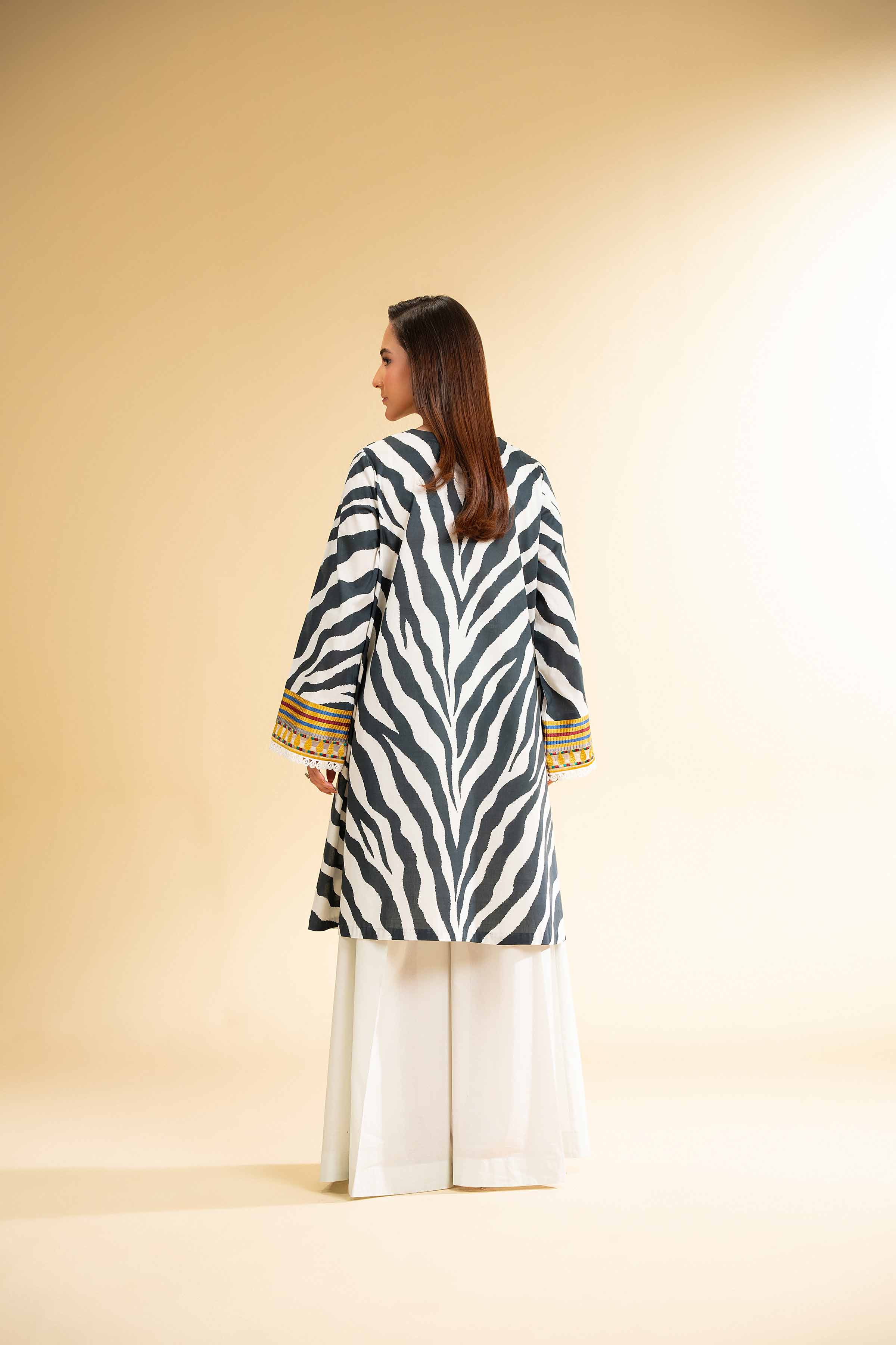 2 Piece - Digital Printed Embroidered Suit - 42501776