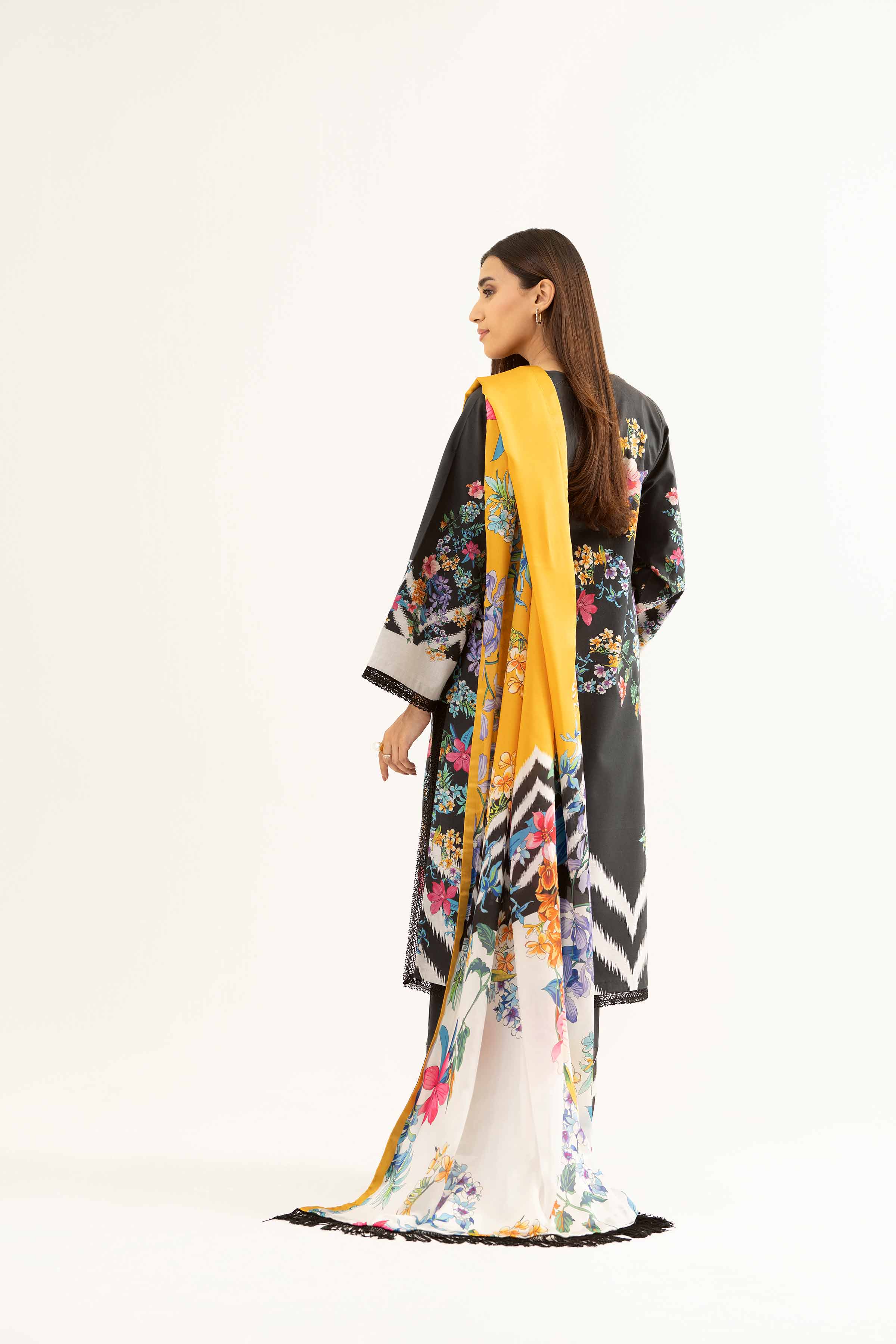 3 Piece - Digital Printed Embroidered Suit - 42501839